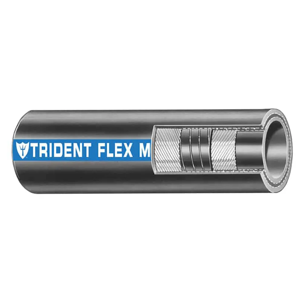 Trident Marine 100-0346 — Trident Marine 3/4" x 50' Flex Marine Exhaust Hose - Black