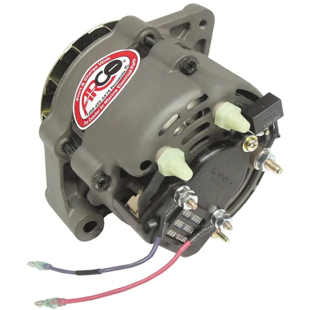 ARCO Marine 60055 — High-Performance 12V 55A Marine Alternator with Pulley