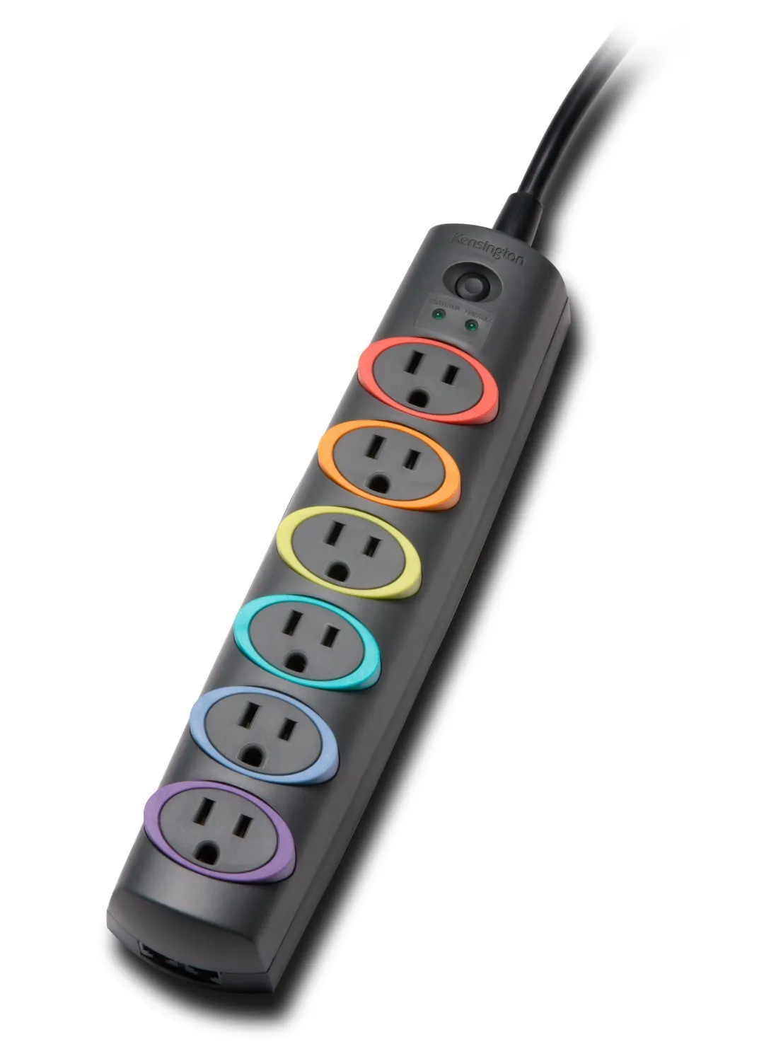 KENSINGTON K62147NA — SMARTSOCKETS STANDARD SURGE 6 OUTLET 7FT