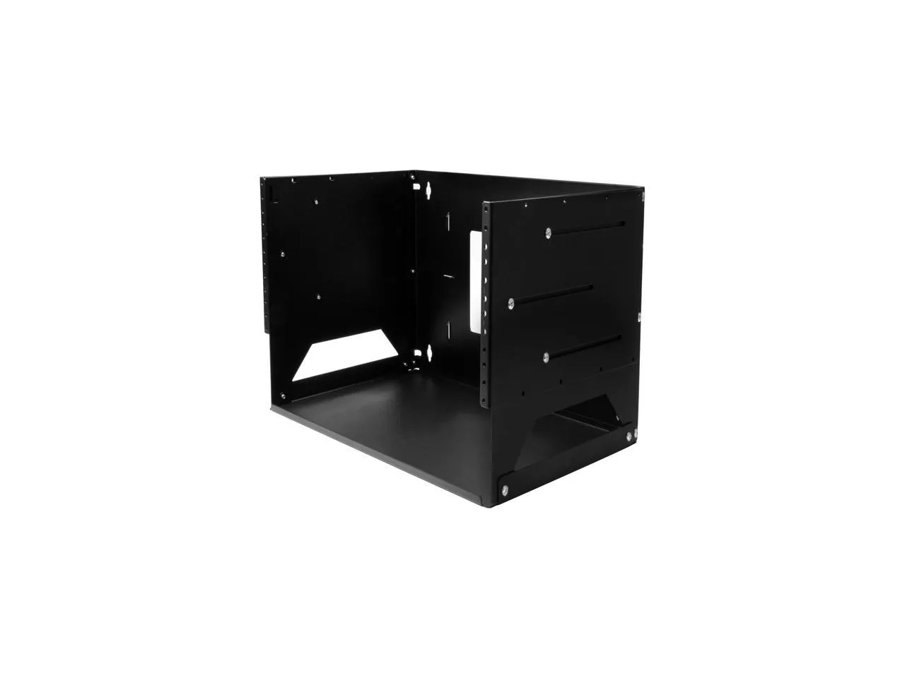 STARTECH WALLSHELF4U — Wall-Mount Server Open Frame Rack With Built-In Shelf 4U Black WALLSHELF4U