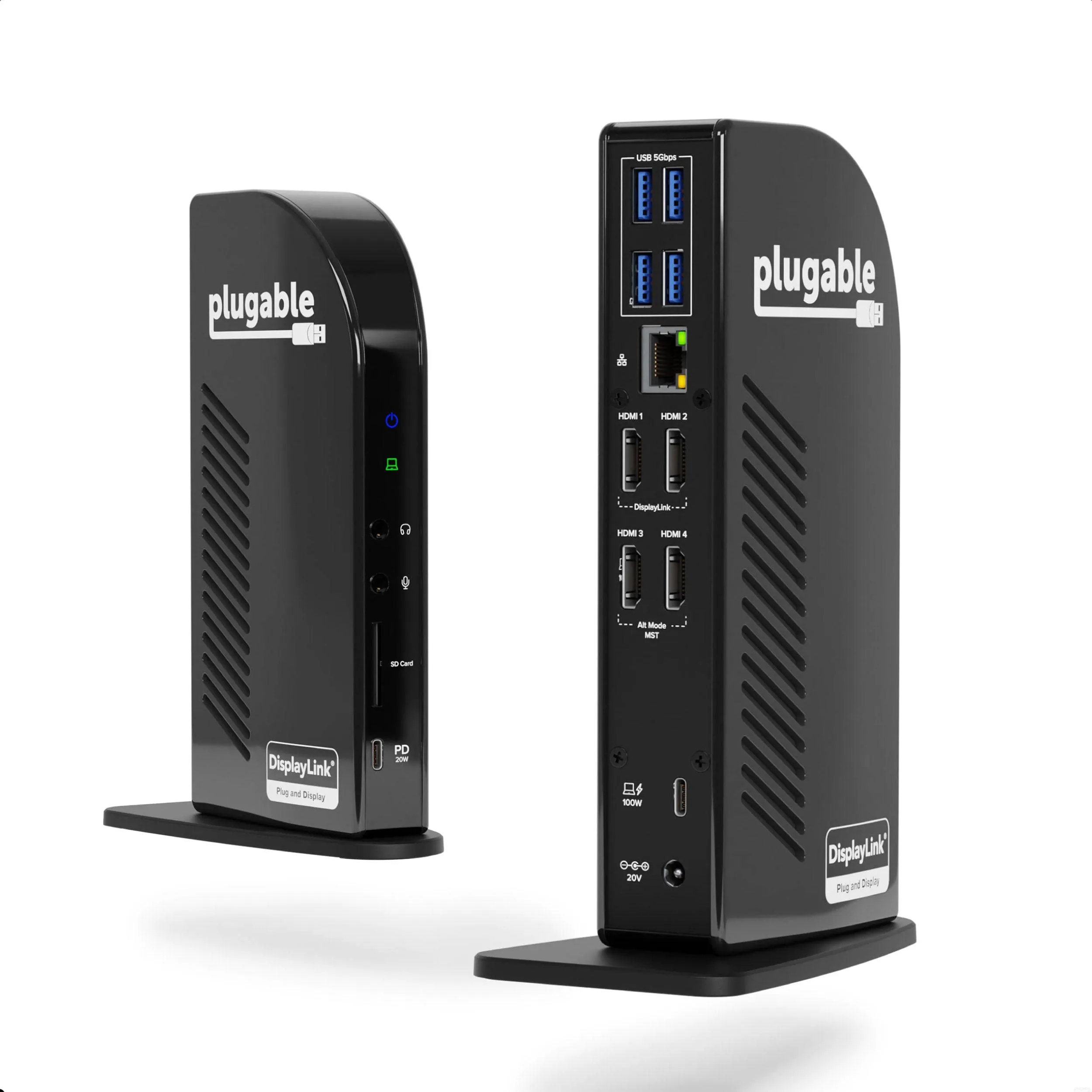 Plugable Technologies UD-3900C4 — 4-Port USB-C HDMI Docking Station with 100W Power Delivery