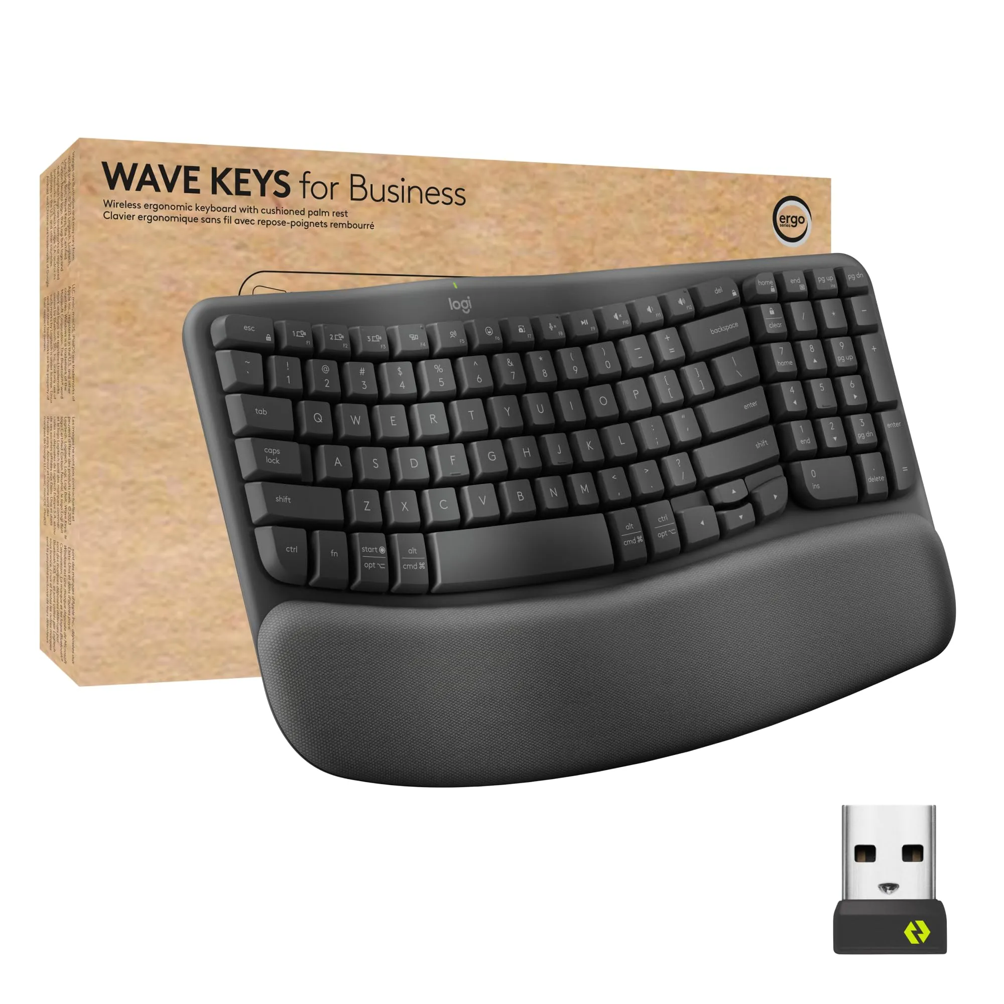 Logitech 920-012058 — WAVE KEYS FOR BUSINESS - GRAPHITE - BROWN BOX