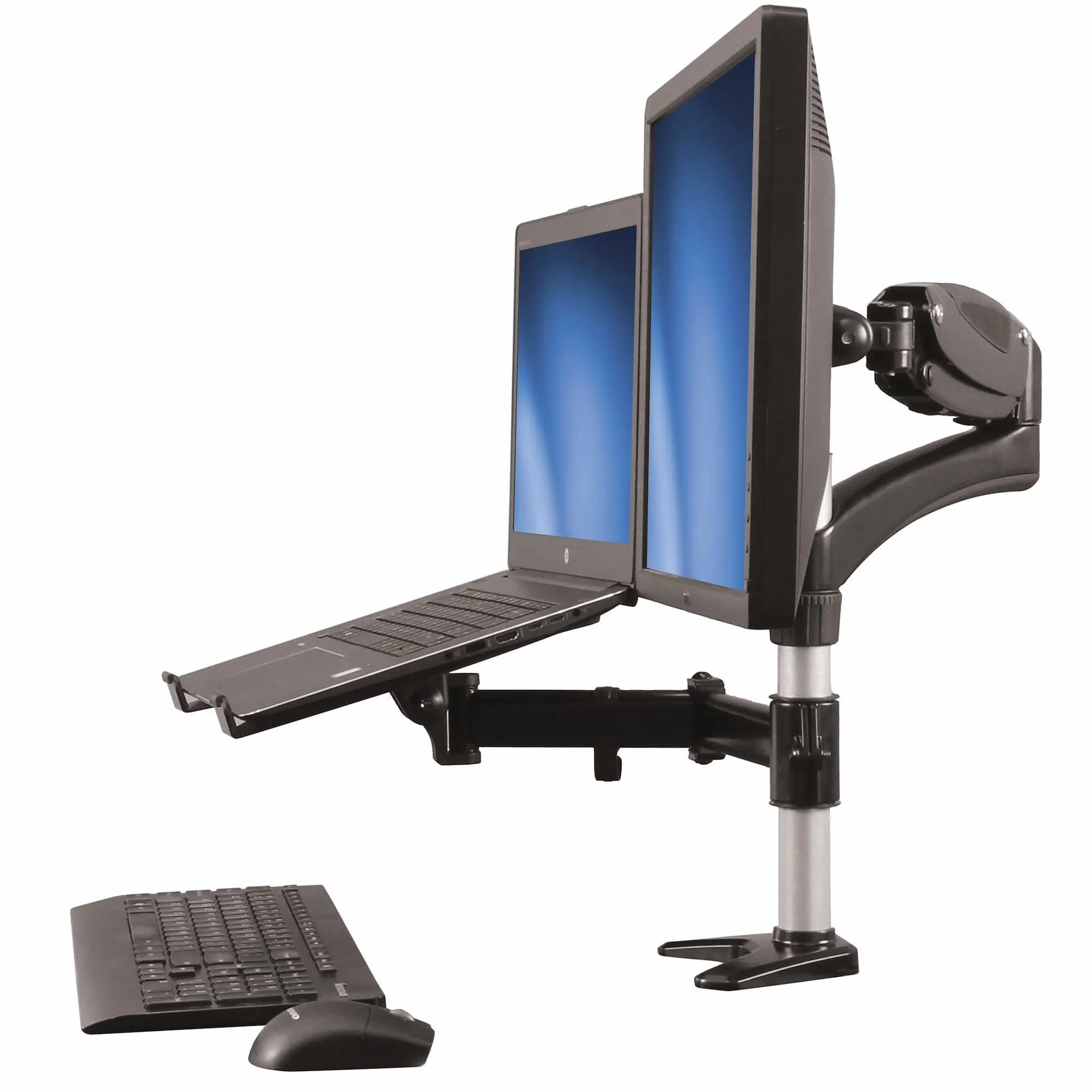 STARTECH ARMUNONB — StarTech.com Laptop Monitor Stand - Computer Monitor Stand - Full Motion Articulating - VESA Mount Monitor Desk Mount (ARMUNONB)