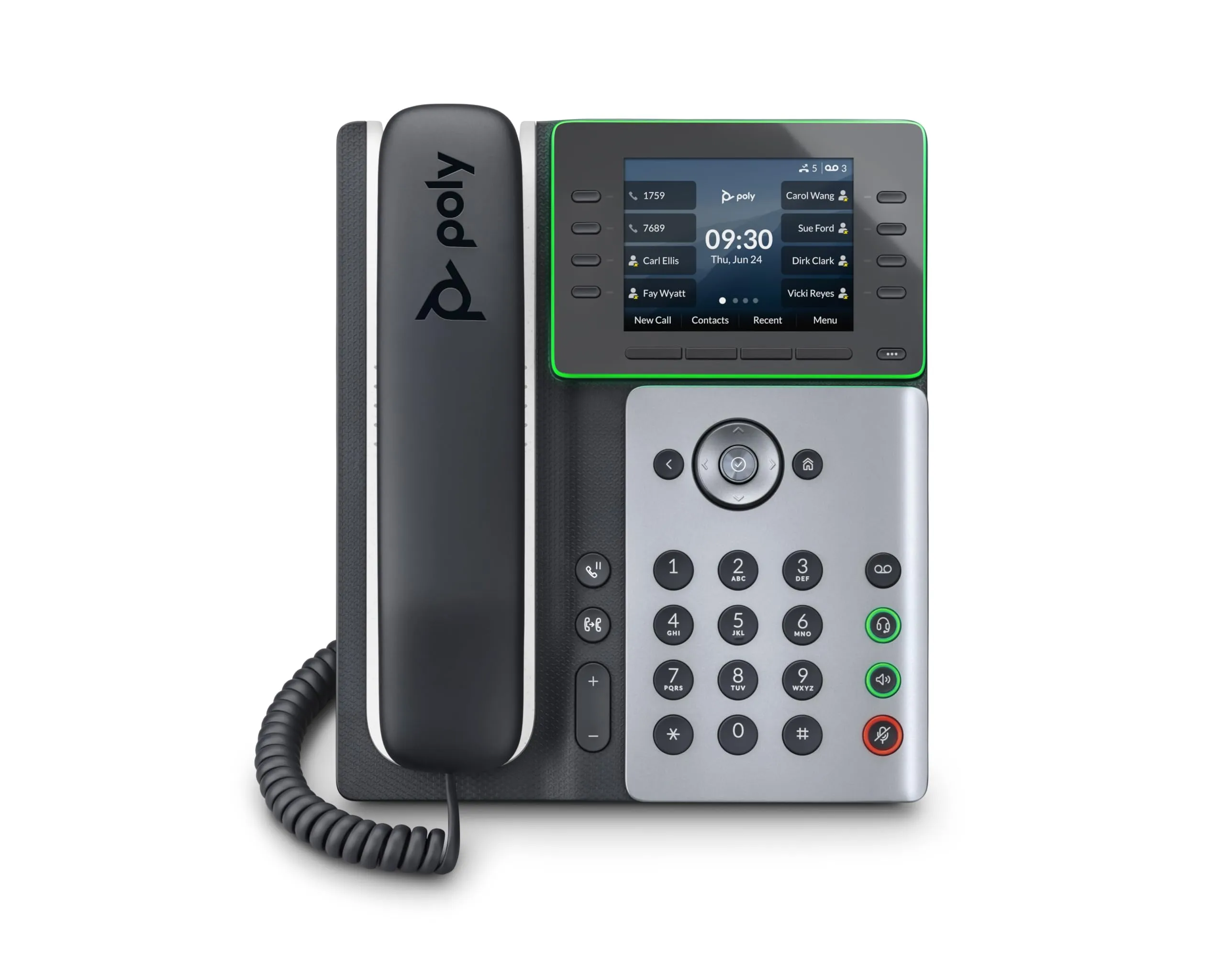 HP 82M92AA — POLY EDGE E300 VoIP Phone with Power over Ethernet