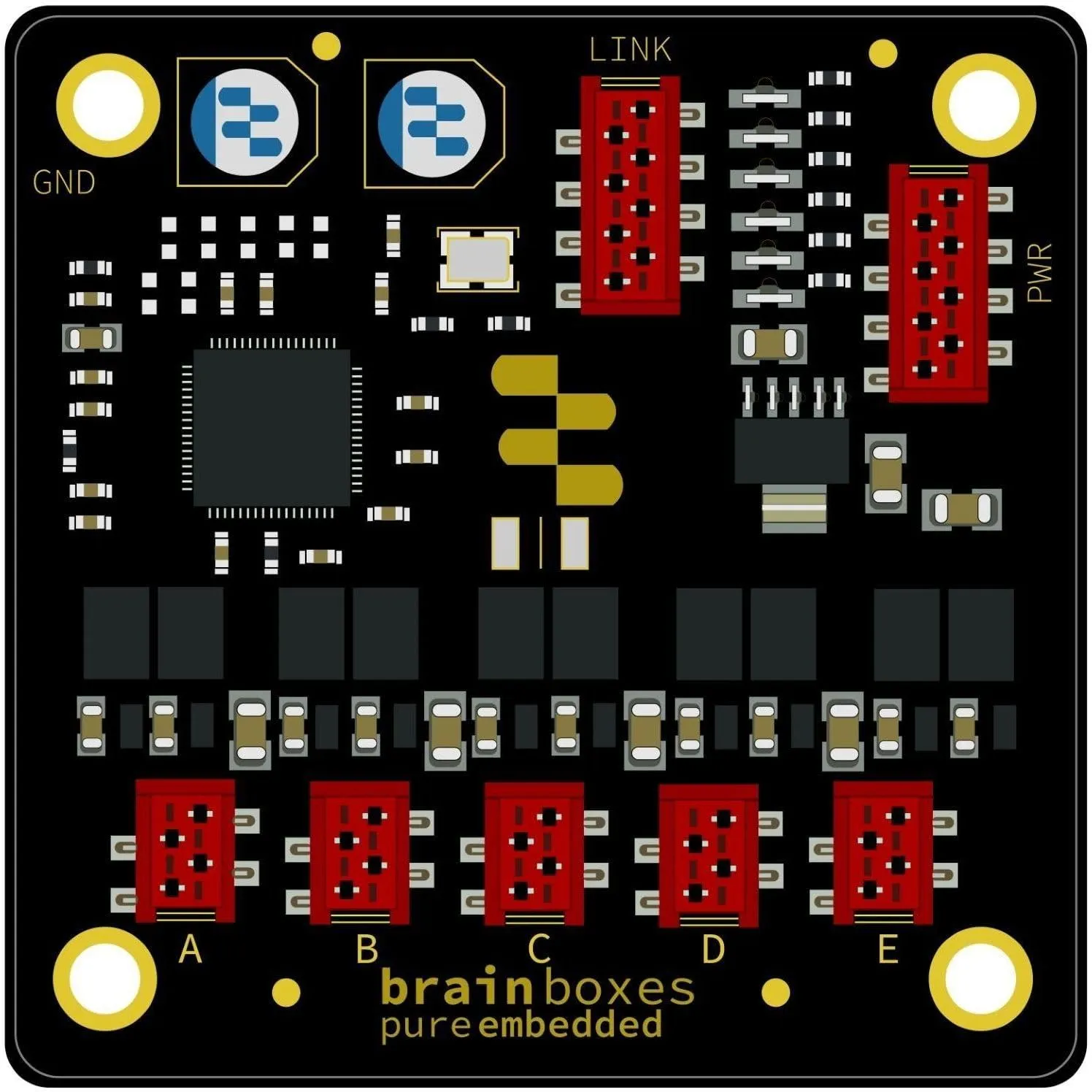BRAINBOXES PE-505 - Industrial 10100 5-Port Ethernet Network Switch