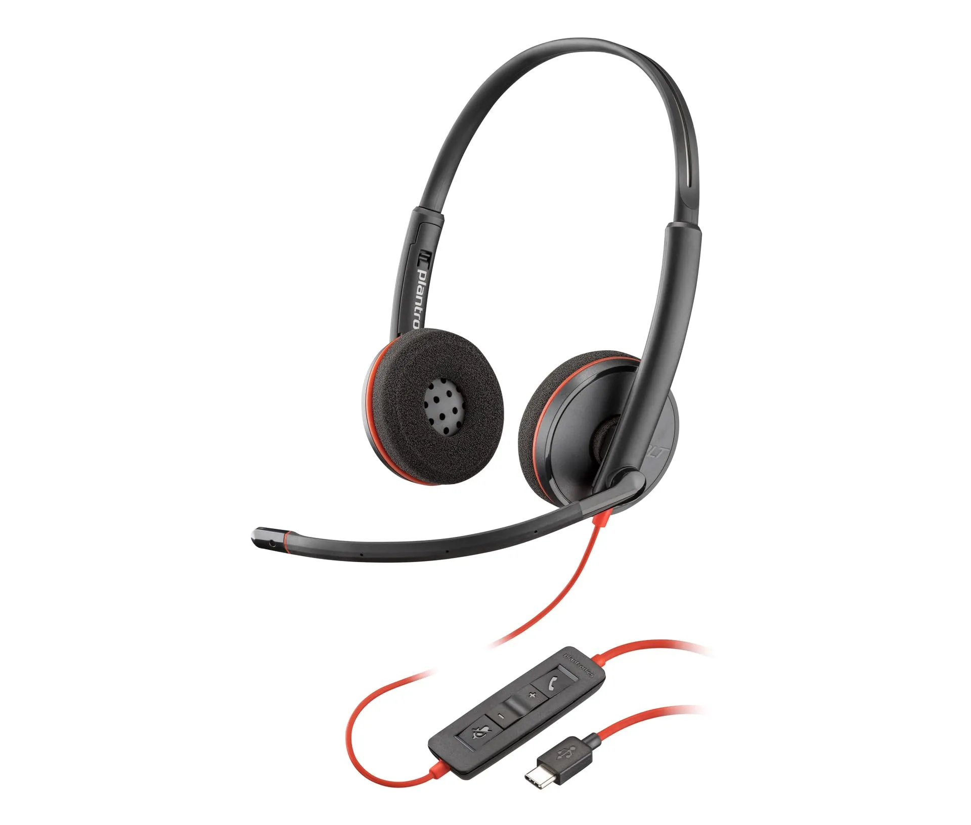 HP 8X2J9A6 — POLY BLACKWIRE 3220 STEREO USB-C BLACK HEADSET +USB-C/A ADAPTER (BULK)