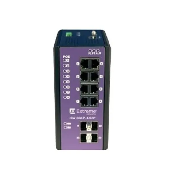 Extreme Networks 16804 — 8-PORT POE+ GIGABIT W/ 4-PORT SFP OPERATING TEMPERATURE -40C - +75C