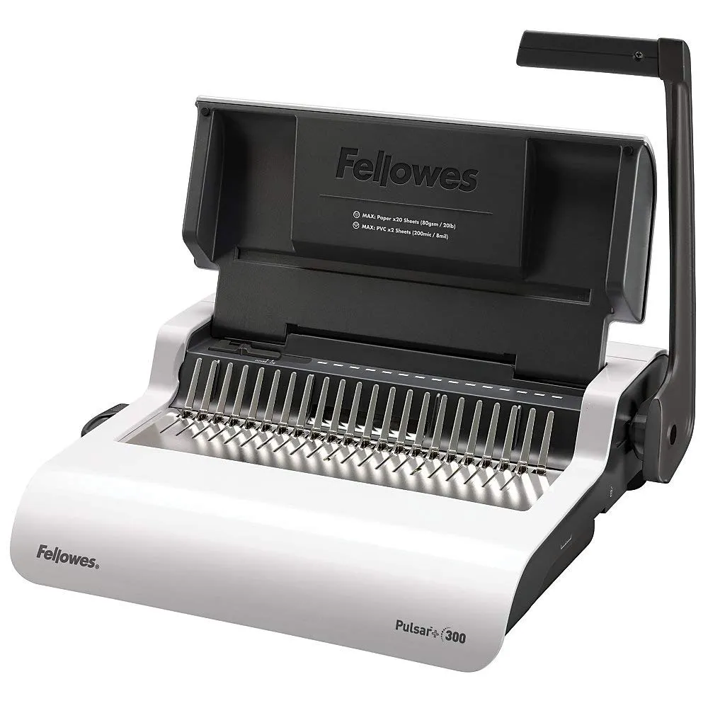 FELLOWES 5006801 - Fellowes Pulsar+ 300 Comb Binding Machine wStarter Kit - Com