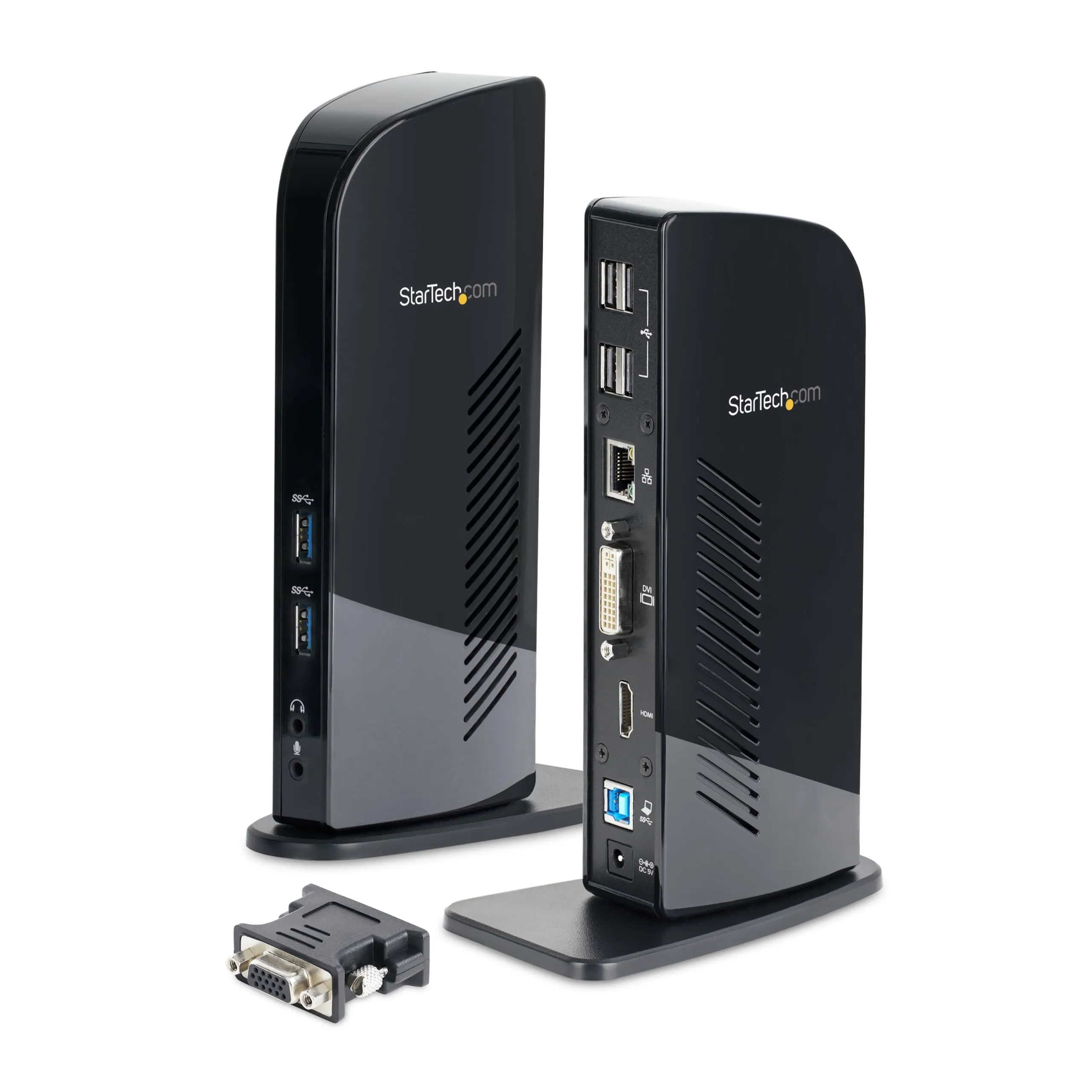 STARTECH USB3SDOCKHD — DUAL MONITOR DOCK CONNECTS HDMI DVI DISPLAYS TO YOUR LAPTOP - 6 USB DOCK PORTS -