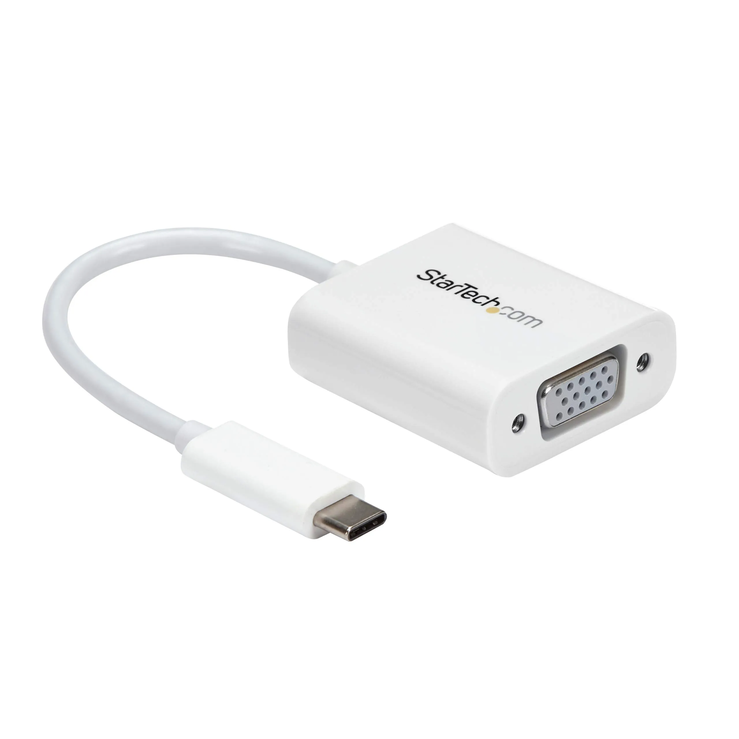 STARTECH CDP2VGAW — CONNECT YOUR MACBOOK, CHROMEBOOK OR LAPTOP WITH USB-C TO A VGA MONITOR OR PROJEC