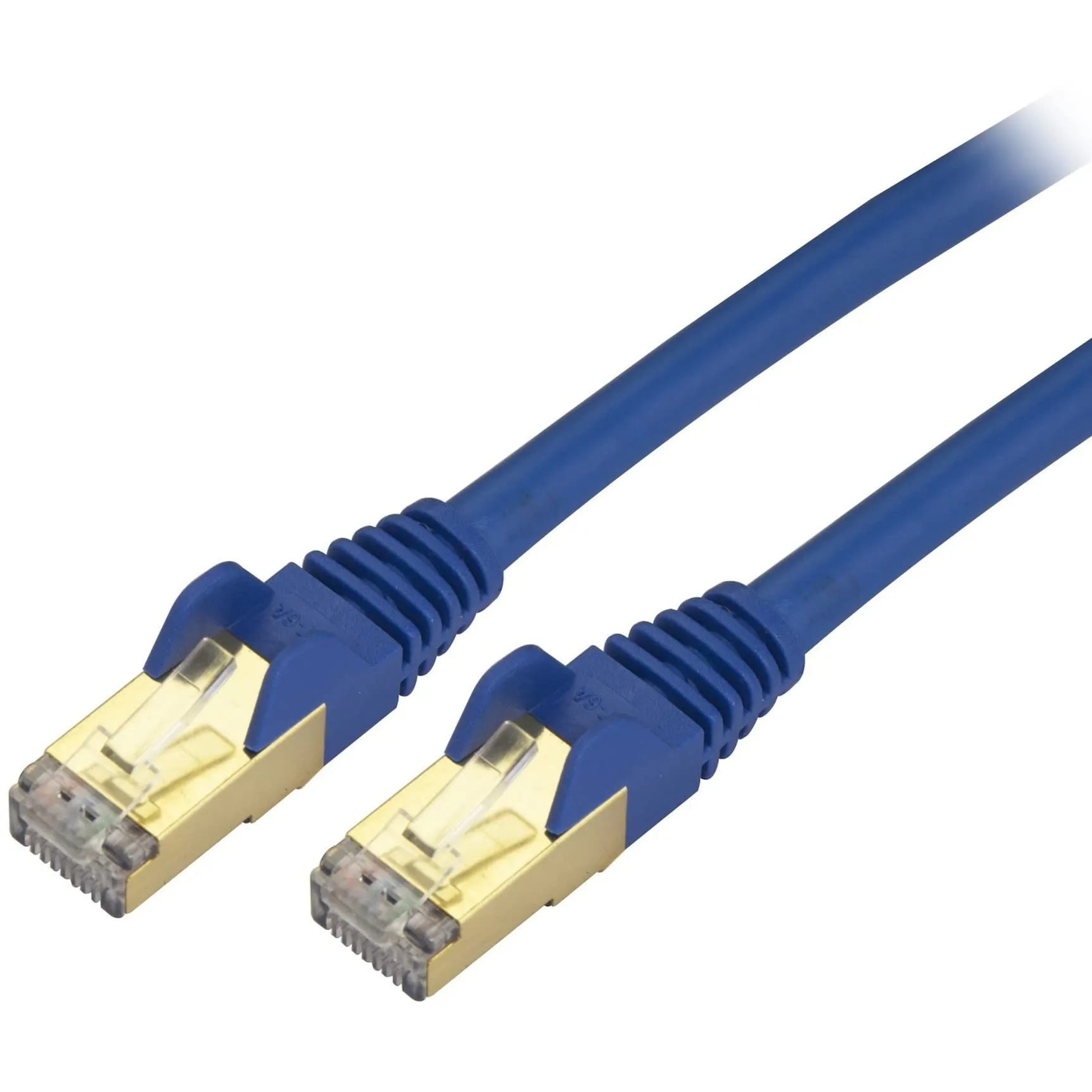 STARTECH C6ASPAT35BL — CAT6A ETHERNET CABLE DELIVERS 10 GIGABIT CONNECTION FREE OF NOISE & EMI/RFI INTE