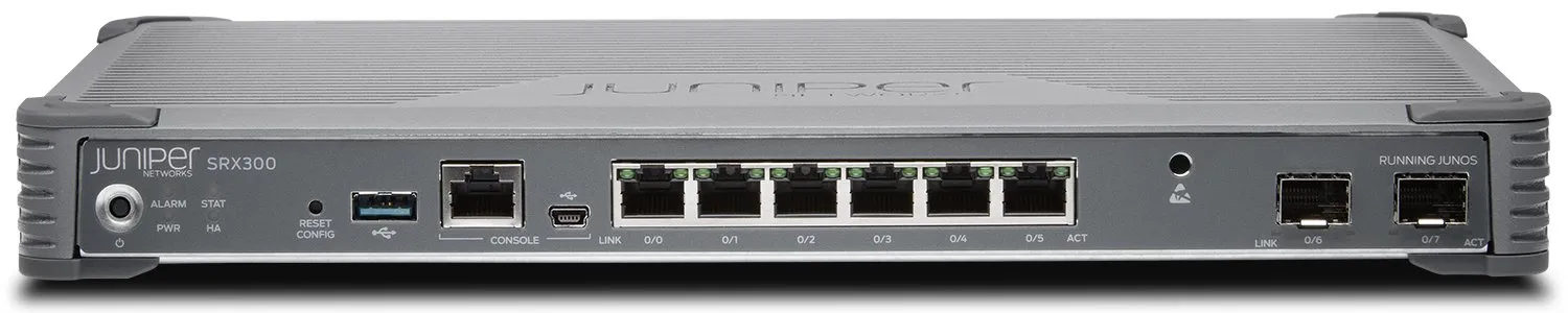 JUNIPER SRX300-SYS-JB - Juniper SRX300 Services Gateway - 8-Port Security Appliance