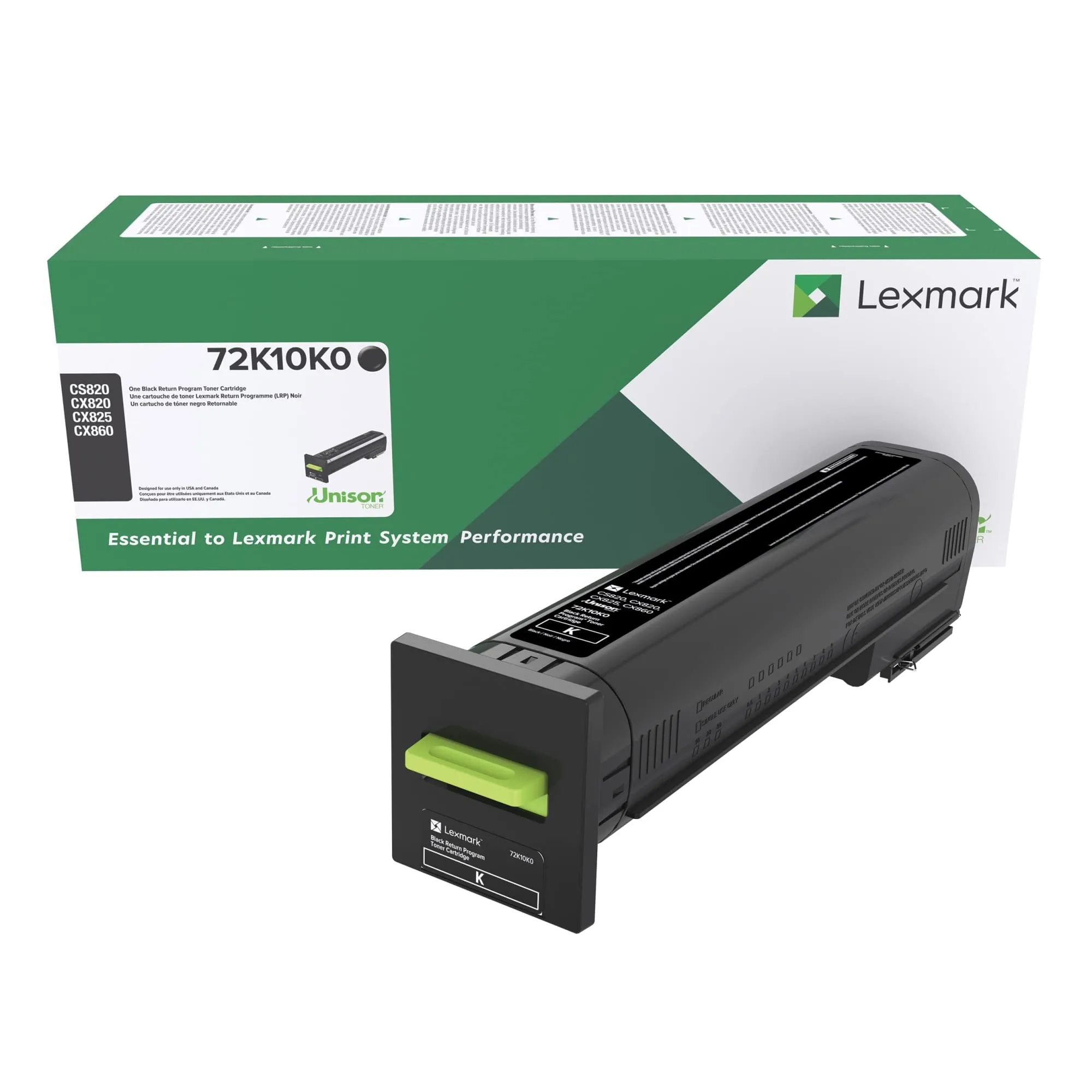 Lexmark 72K10K0 — CS/CX820, CX825, 860 8K BLACK TONER (RP)