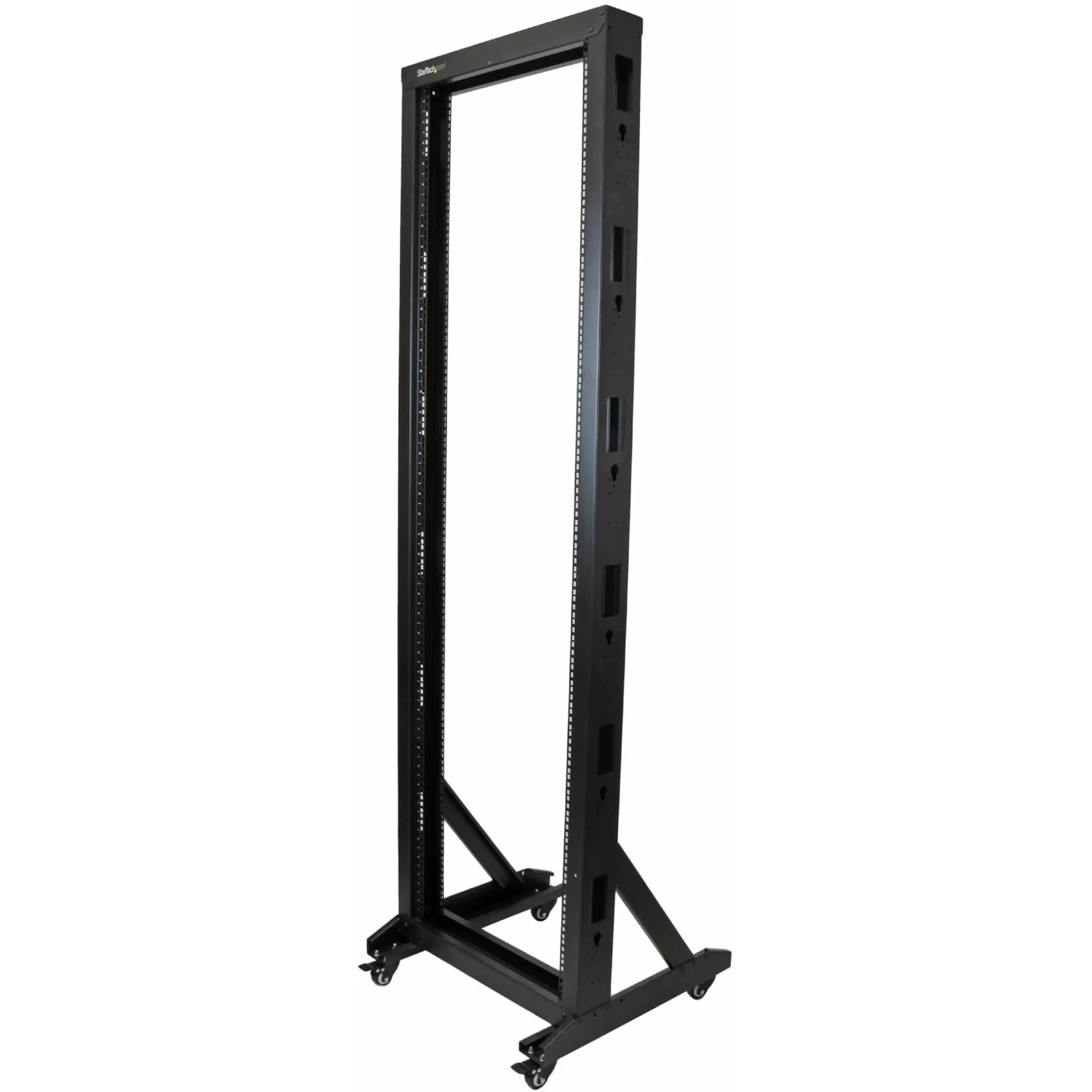 STARTECH 2POSTRACK42 - STORE YOUR EQUIPMENT IN THIS STURDY STEEL RACK WITH CASTERS 