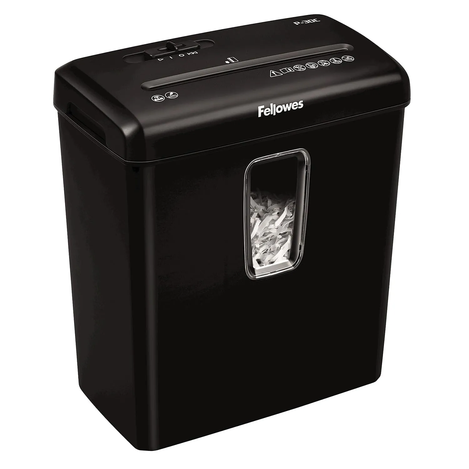 FELLOWES 6008004 — SHREDS 6 SHEETS PER PASS (70GSM) INTO 4X34MM CROSS-CUT PARTICLES (SECURITY LEVEL