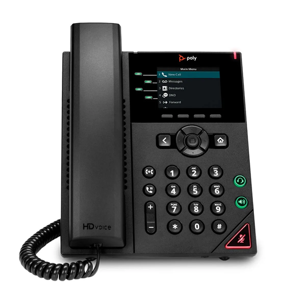 HP 89B62AA#AC3 — POLY VVX 250 4-LINE IP PHONE AND POE-ENABLED WW