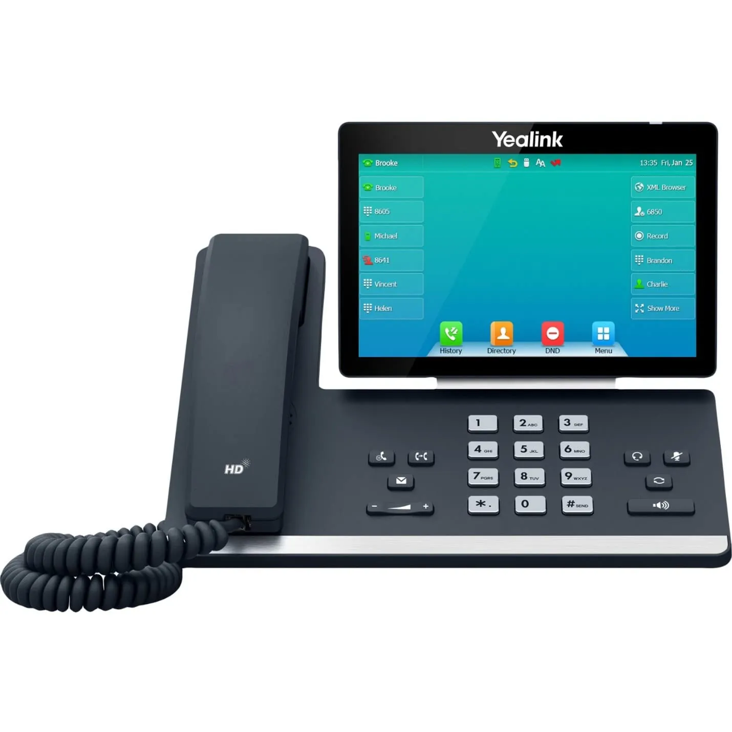Yealink 1301089 — Yealink SIP-T57W Desk Phone with Touch Screen & Wi-Fi
