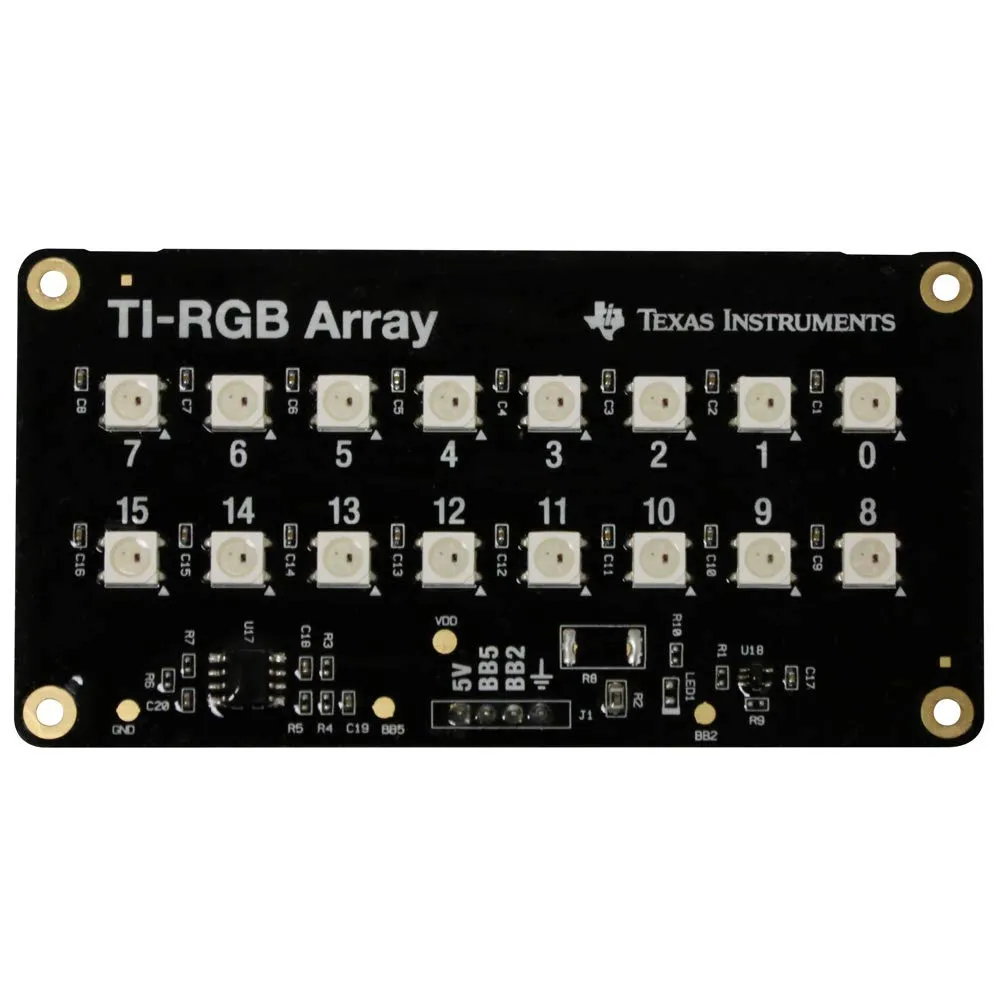 Texas Instruments STEMRGB/ENV/9L1/A — Programmable TI RGB LED Array with 16 RGB LEDs