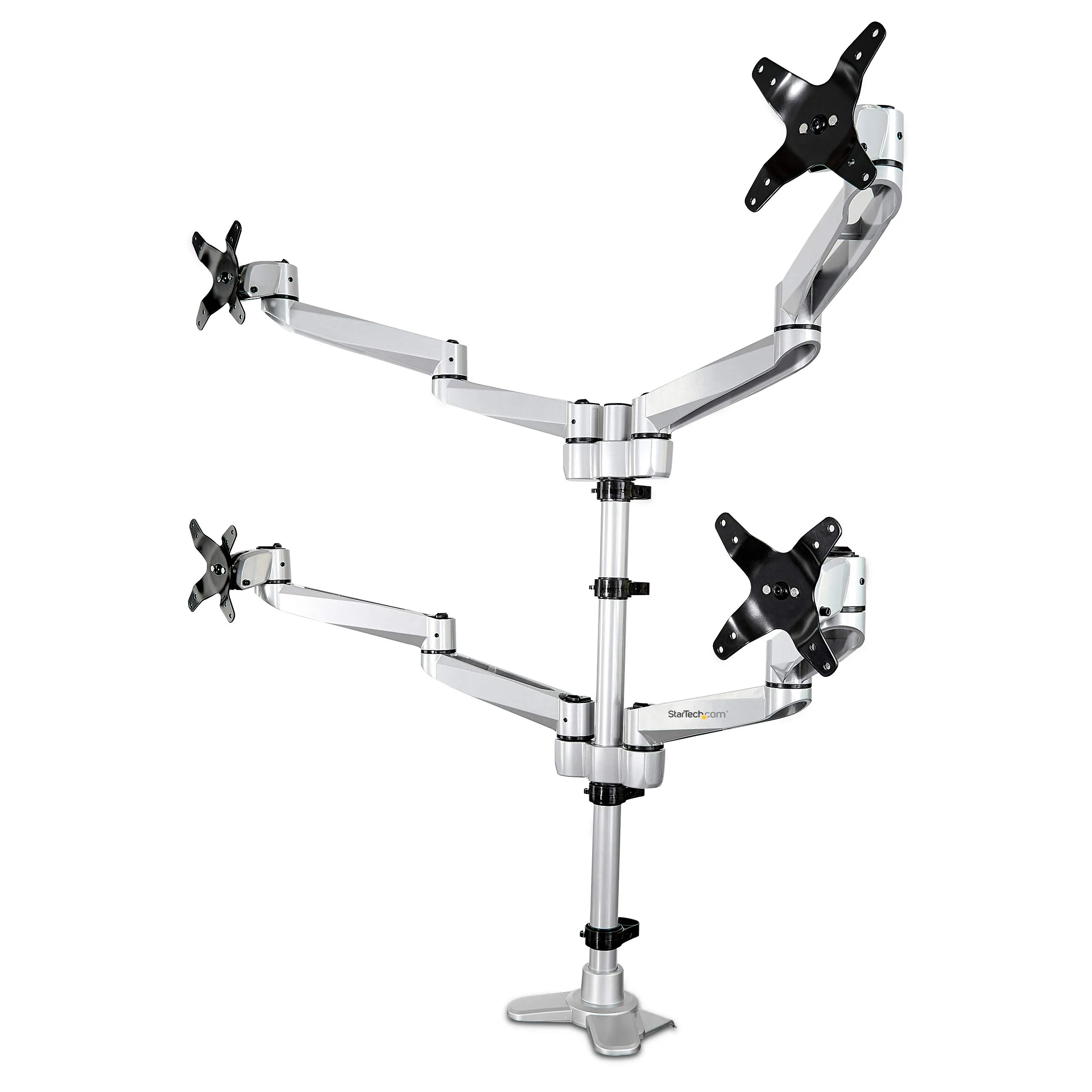 STARTECH ARMQUADPS — VESA 75X75/100X100MM DESK MOUNT QUAD MONITOR ARM 2X2 SUPPORTS 4 DISPLAYS UP TO 3