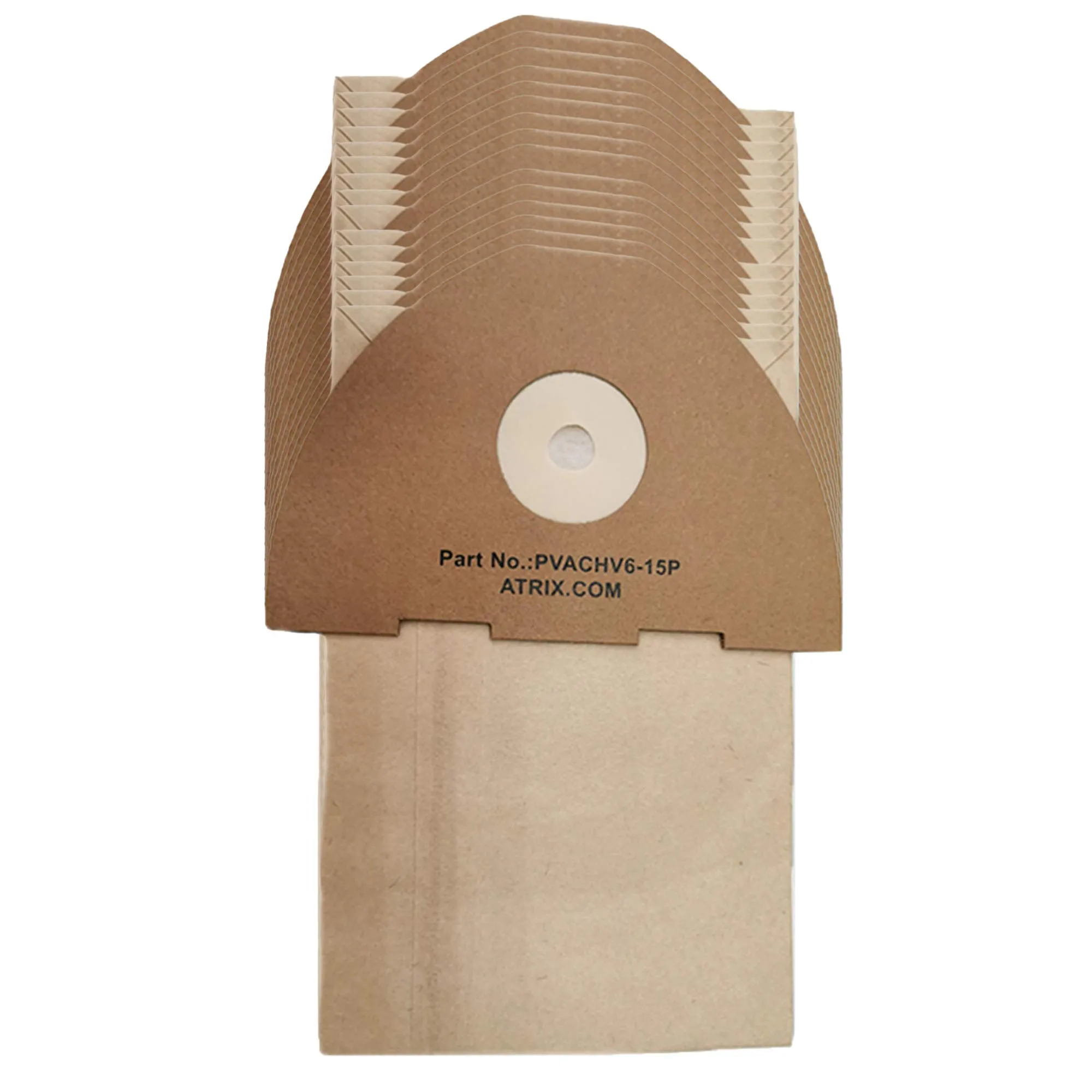 Atrix PVACHV6-15P - Ergo Lite Hip Vacuum Replacement Paper Filter Bags - 15 Pack