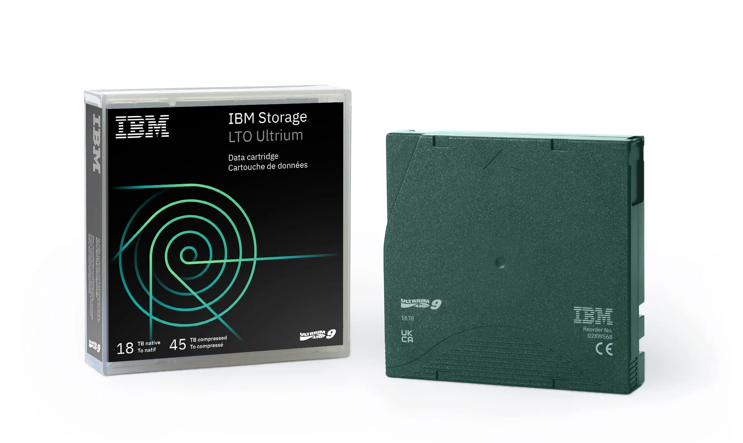 IBM 02XW569 - IBM LTO Ultrium 9 Tape Cartridge - 18TB45TB, WORM