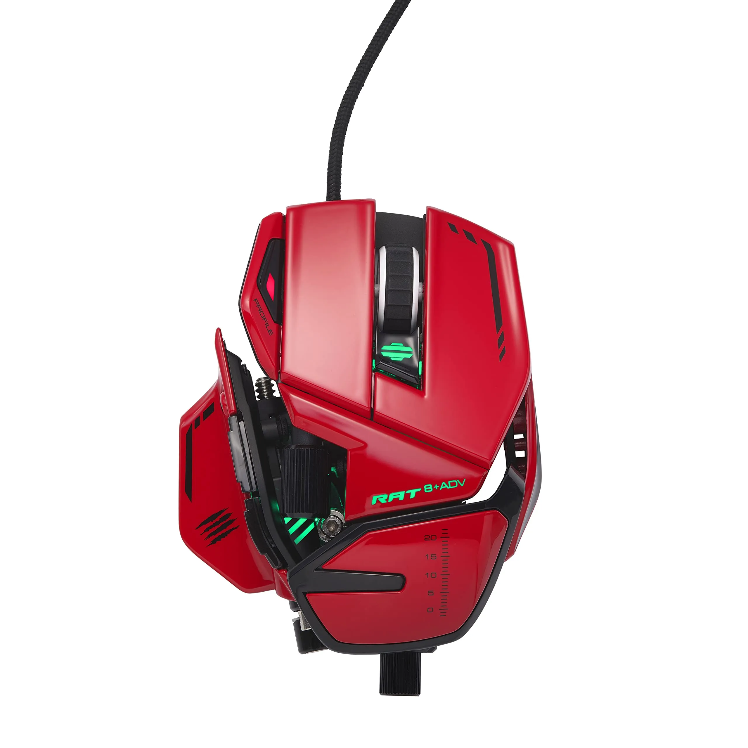 SOLID PRO, INC. MR06DCINRD000-0 - MADCATZ THE R.A.T. 8+ADV OPITICAL GAMING MOUSE