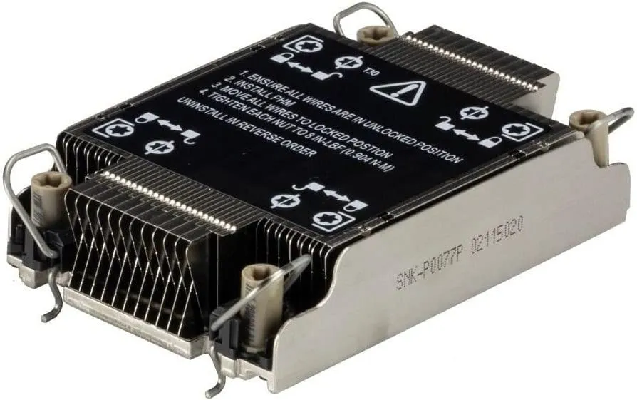 Supermicro SNK-P0077P — Supermicro 1U Passive CPU Heat Sink for X12 Platforms