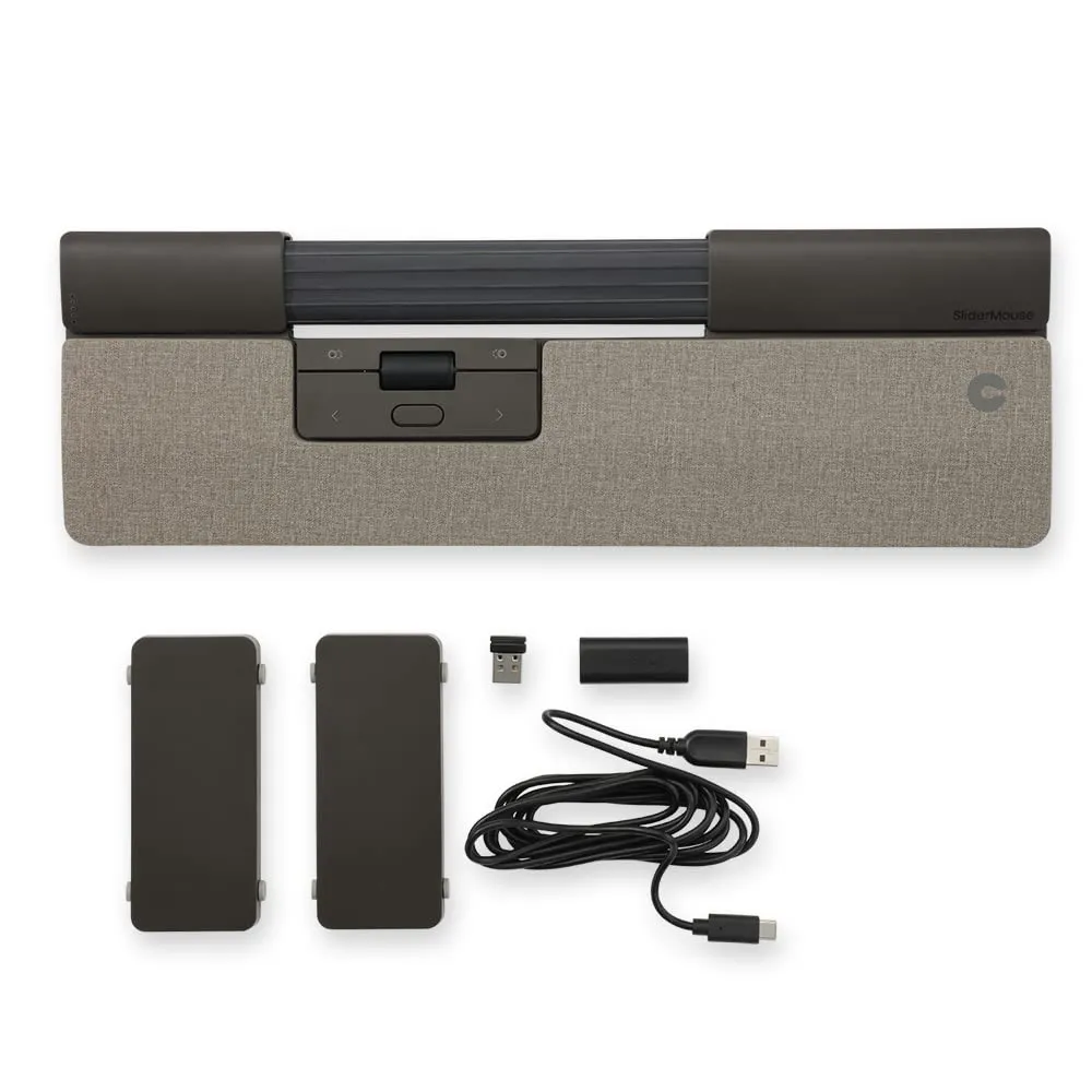 Contour Design 601406 - Slim Wireless Slider Mouse with Comfortable Wrist Rest