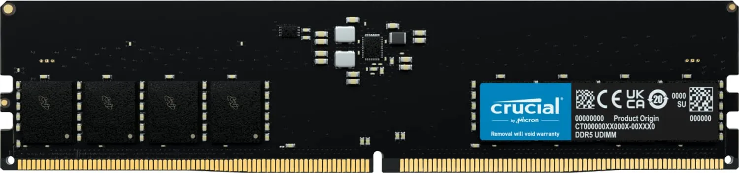 Crucial CT16G56C46U5 — Crucial 16GB DDR5 5600MHz UDIMM Memory Module