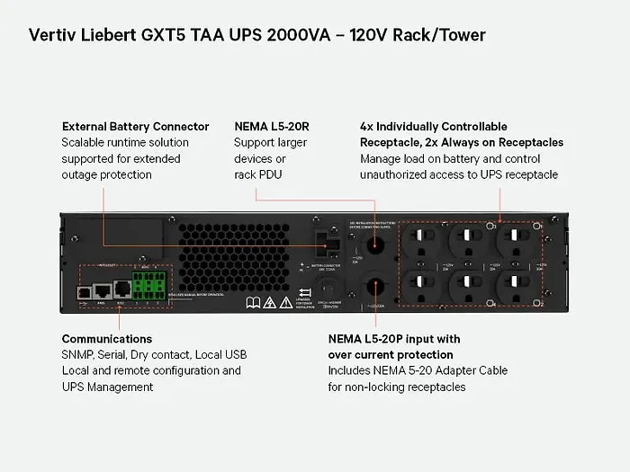 VERTIV-GXT5-2000LVRT2UXLTAA