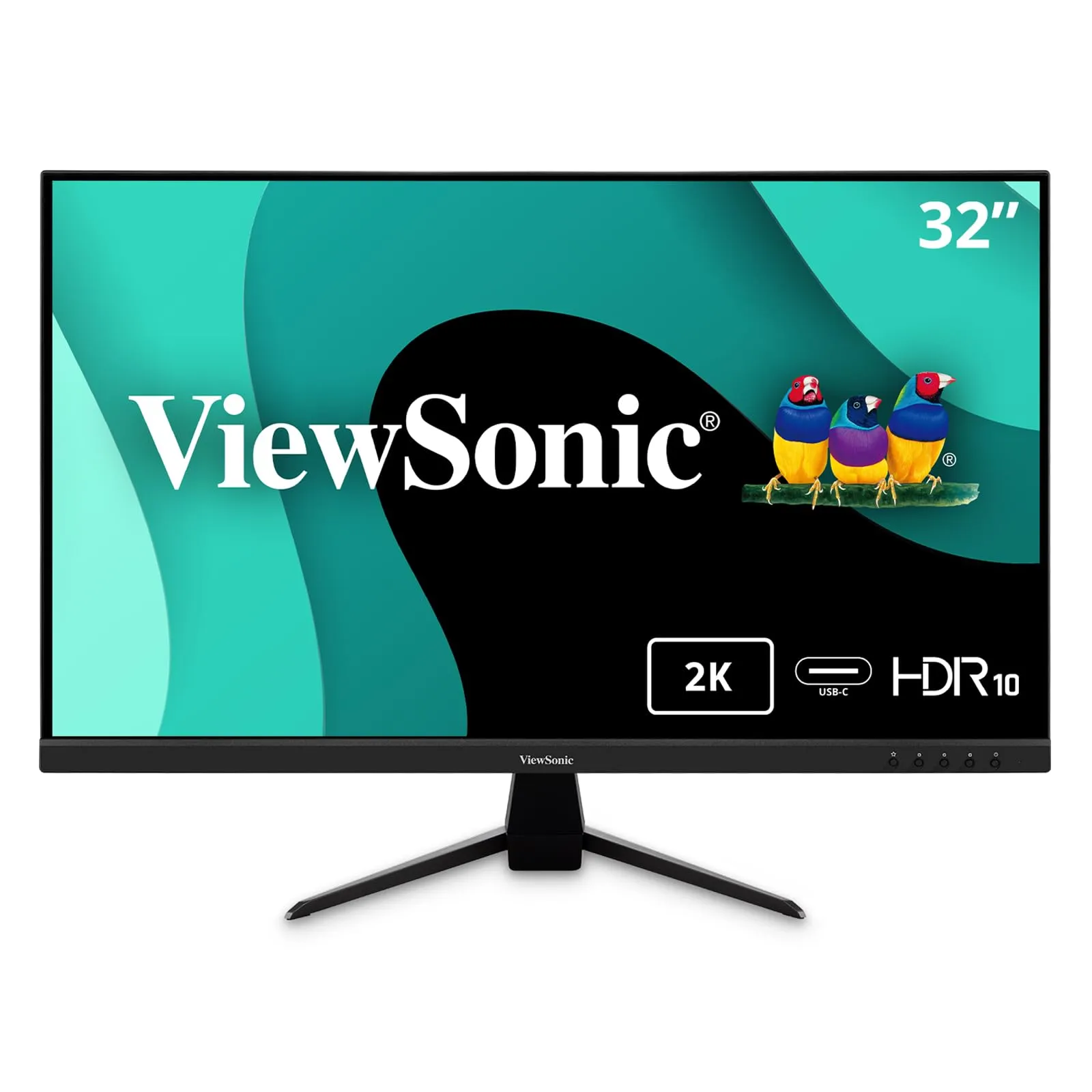 VIEWSONIC VX3267U-2K — 32IN 1440P IPS MONITOR WITH 65W USB C, HDMI, DP, AND HDR10.