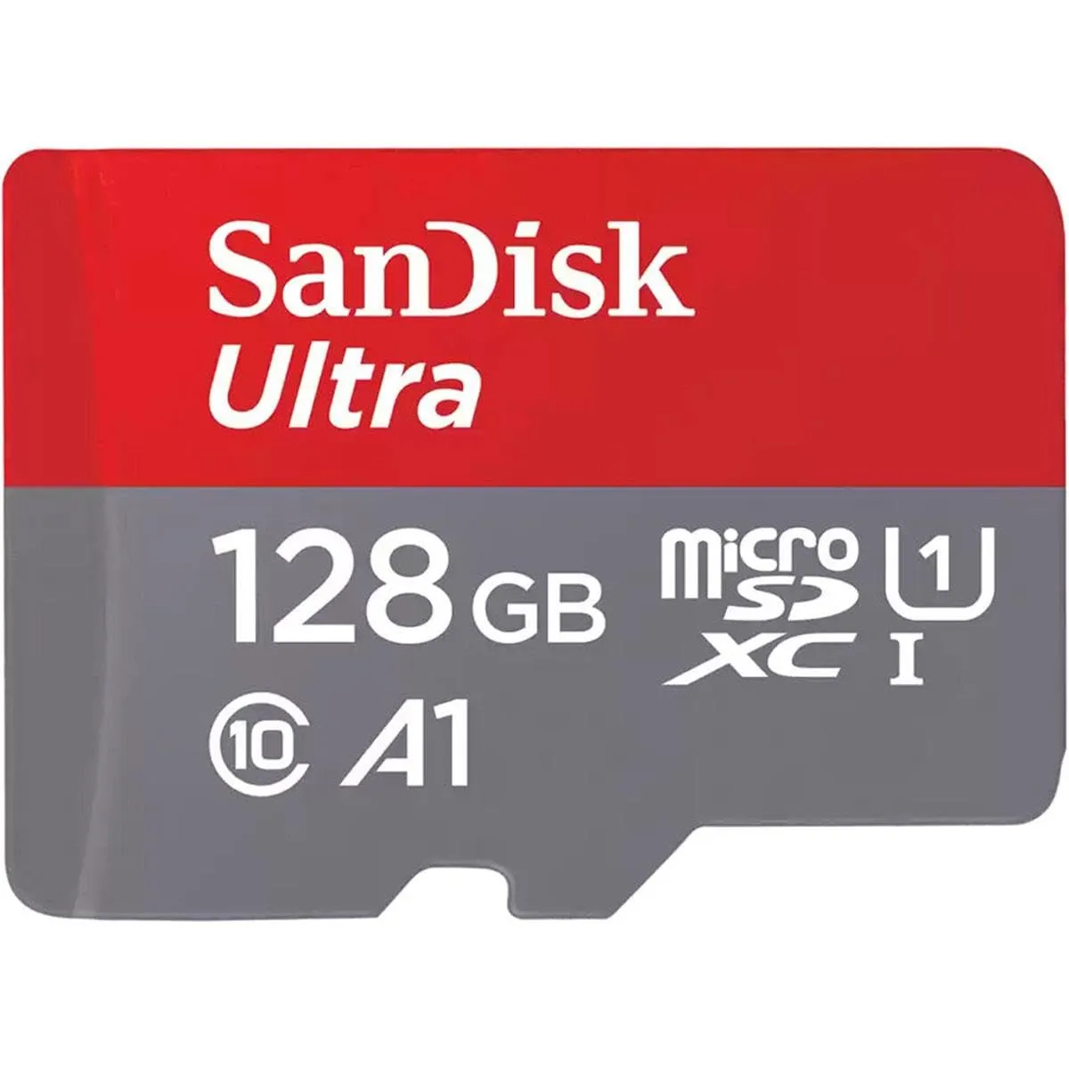 Western Digital SDSQUAB-128G-AN6MA — SanDisk Ultra microSDHC Memory Card, 128GB, 140MB/s, C10, UHS, U1, A1, Card W/Adapter
