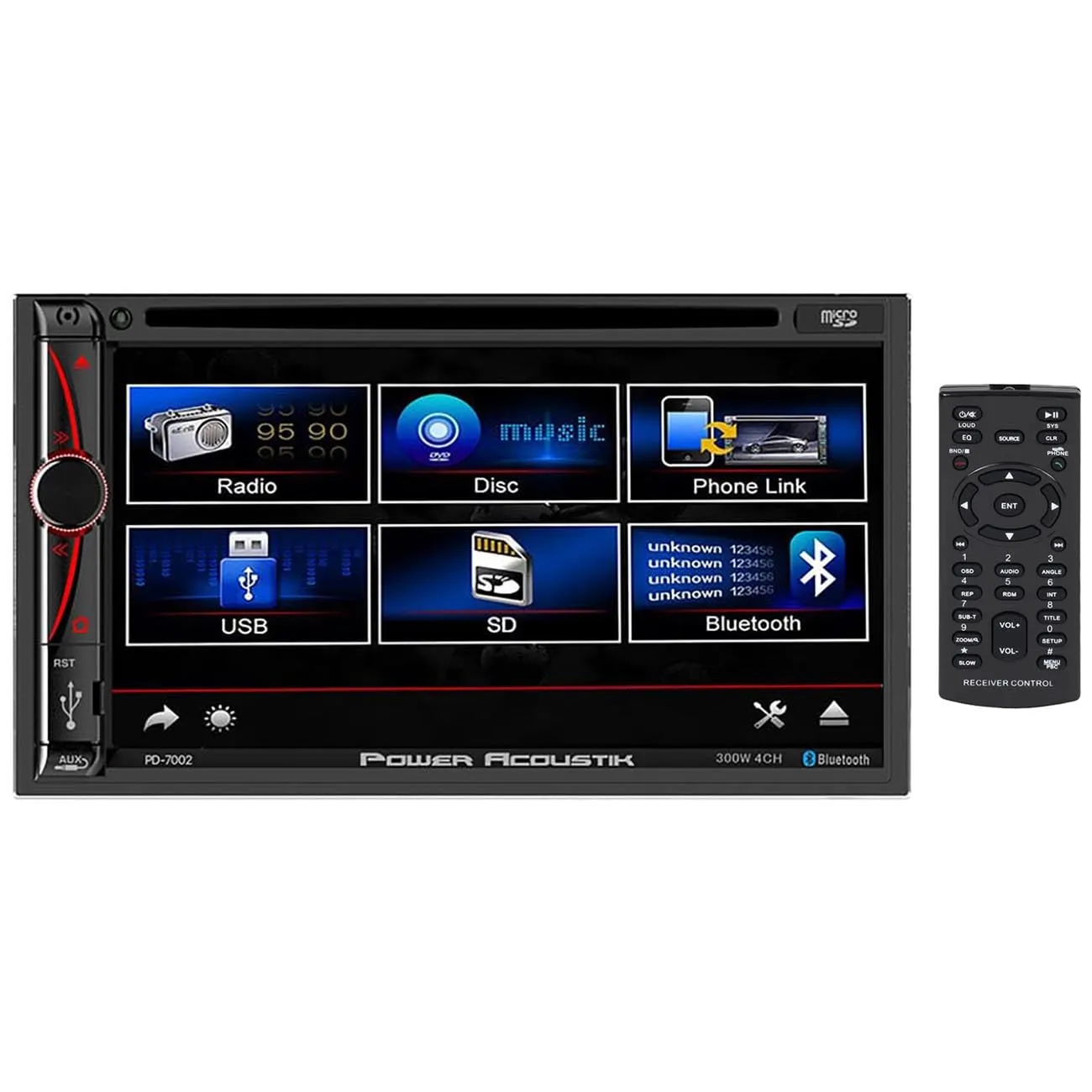SOUNDSTREAM PD7002 - Soundstream 7 DVD Receiver Android Phonelink Mirroring Bluet