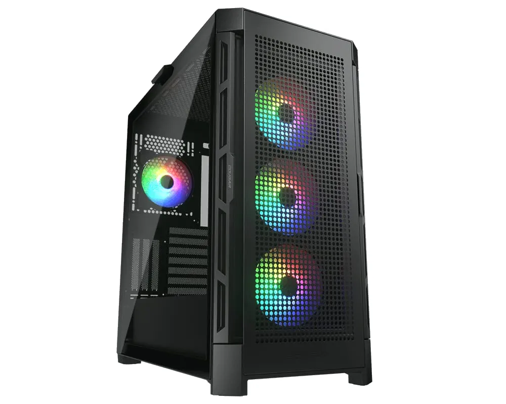 Cougar CGR-5AD1W-RGB — Cougar CS Duoface PRO RGB white MidTower TG & Airflow Panel 3x120mm ARGB fan