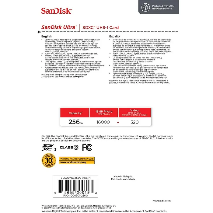 Western Digital-SDSDUNC-256G-AN6IN