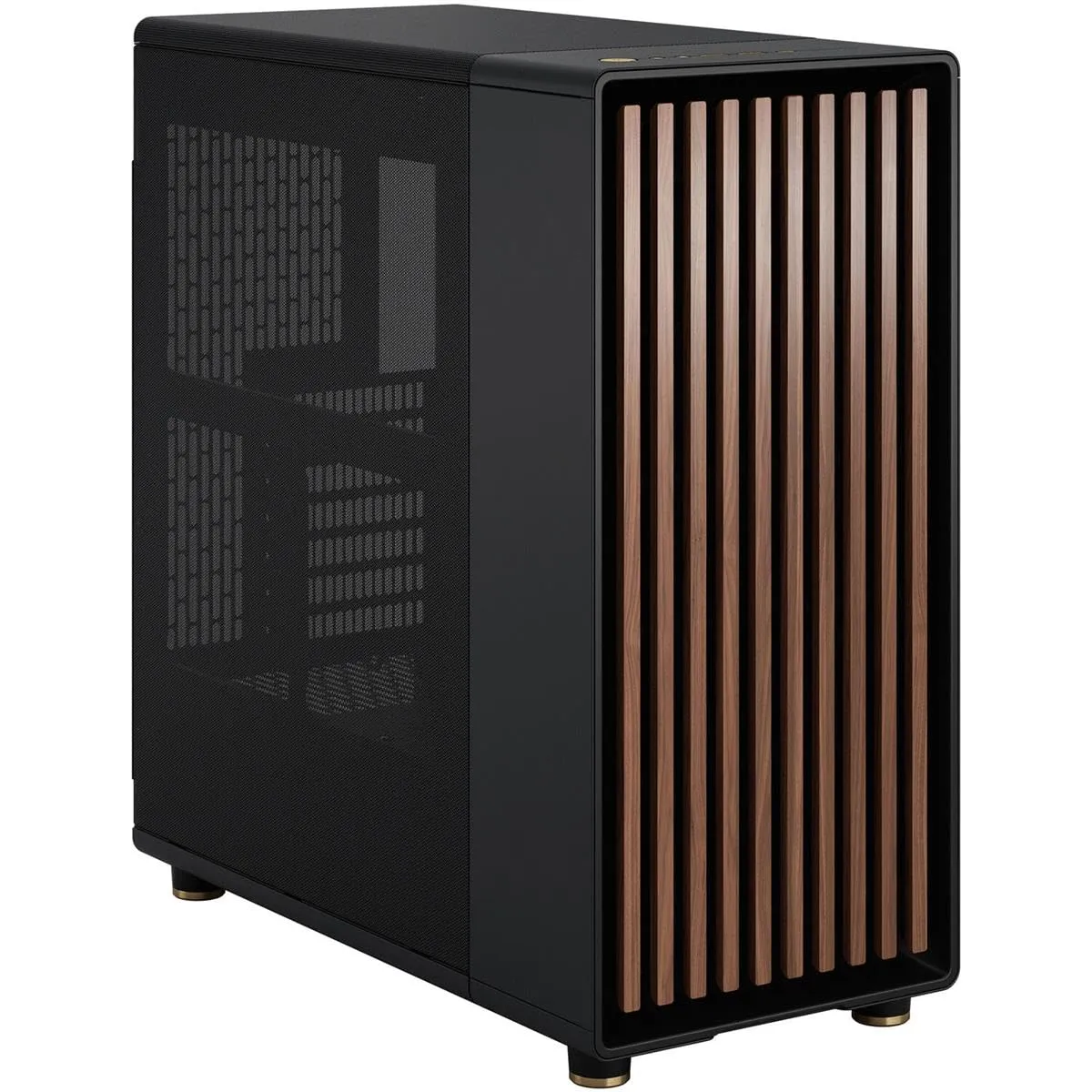 Fractal Design FD-C-NOR1C-01 — Elegant North Black Walnut Mesh Design