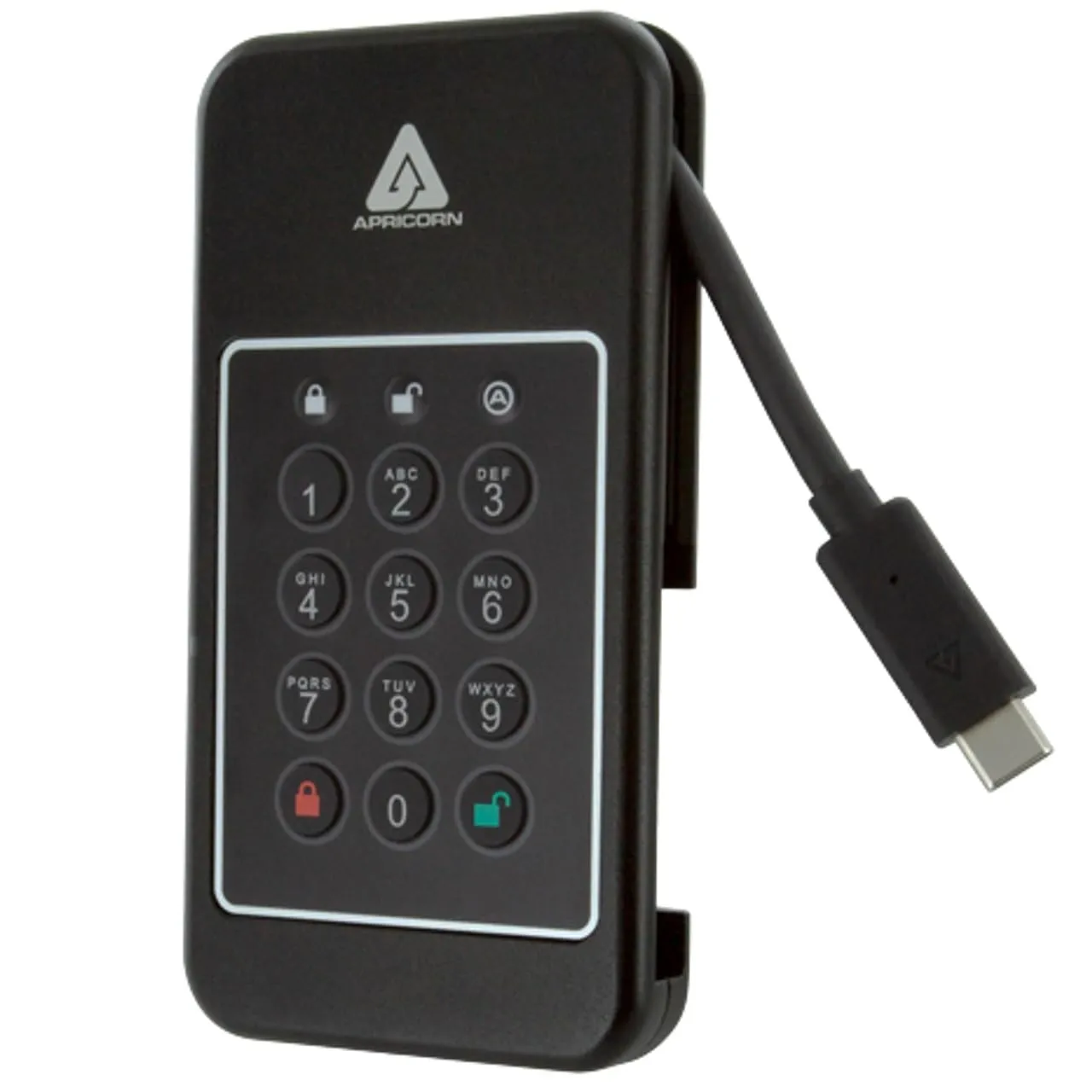 Apricorn ANVX-500GB — 500GB AEGIS NVX High-Speed Rugged Encrypted SSD