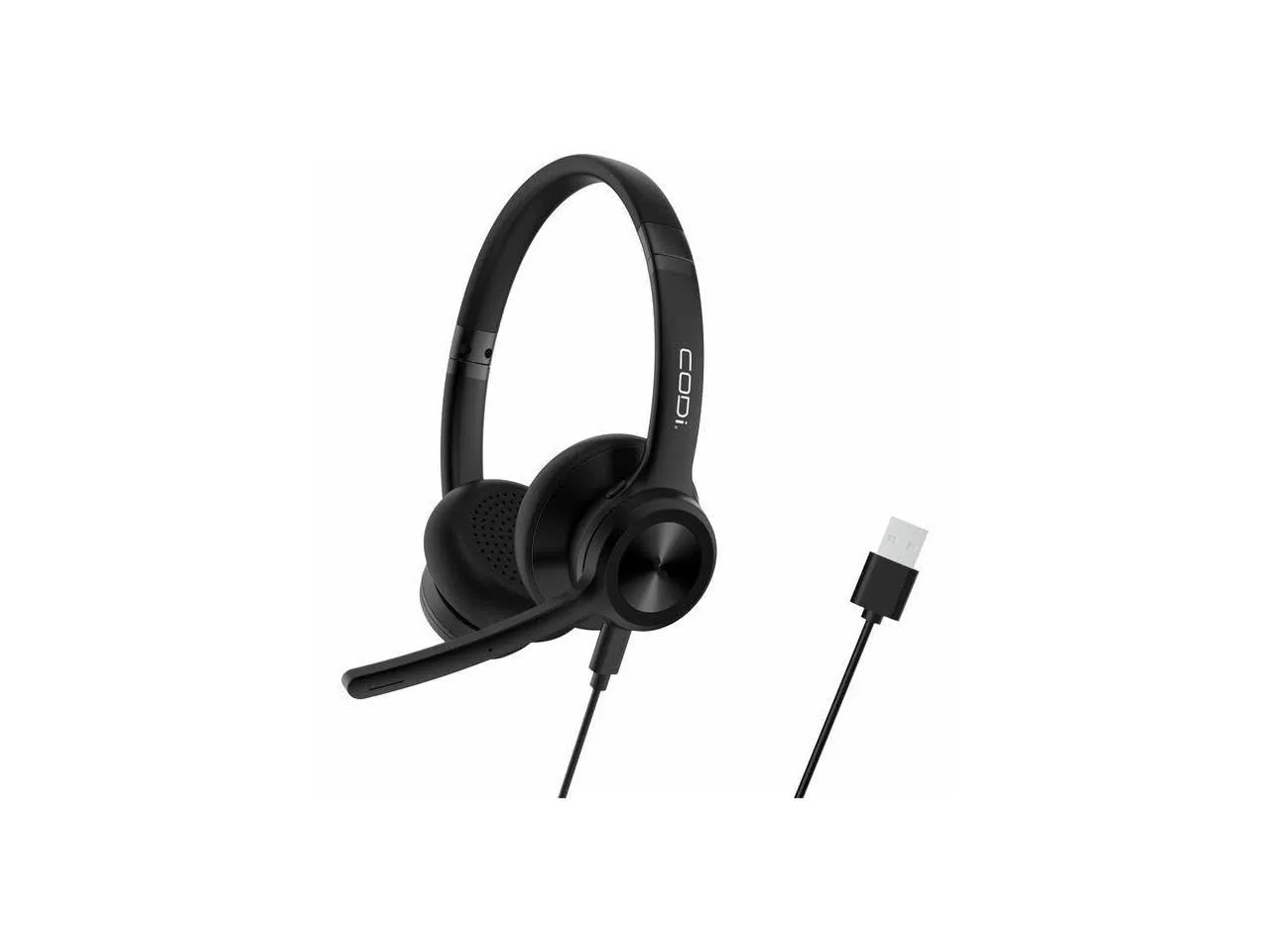CODi A04618 — Wired Dual Ear USB-A Headset with ENC Microphone