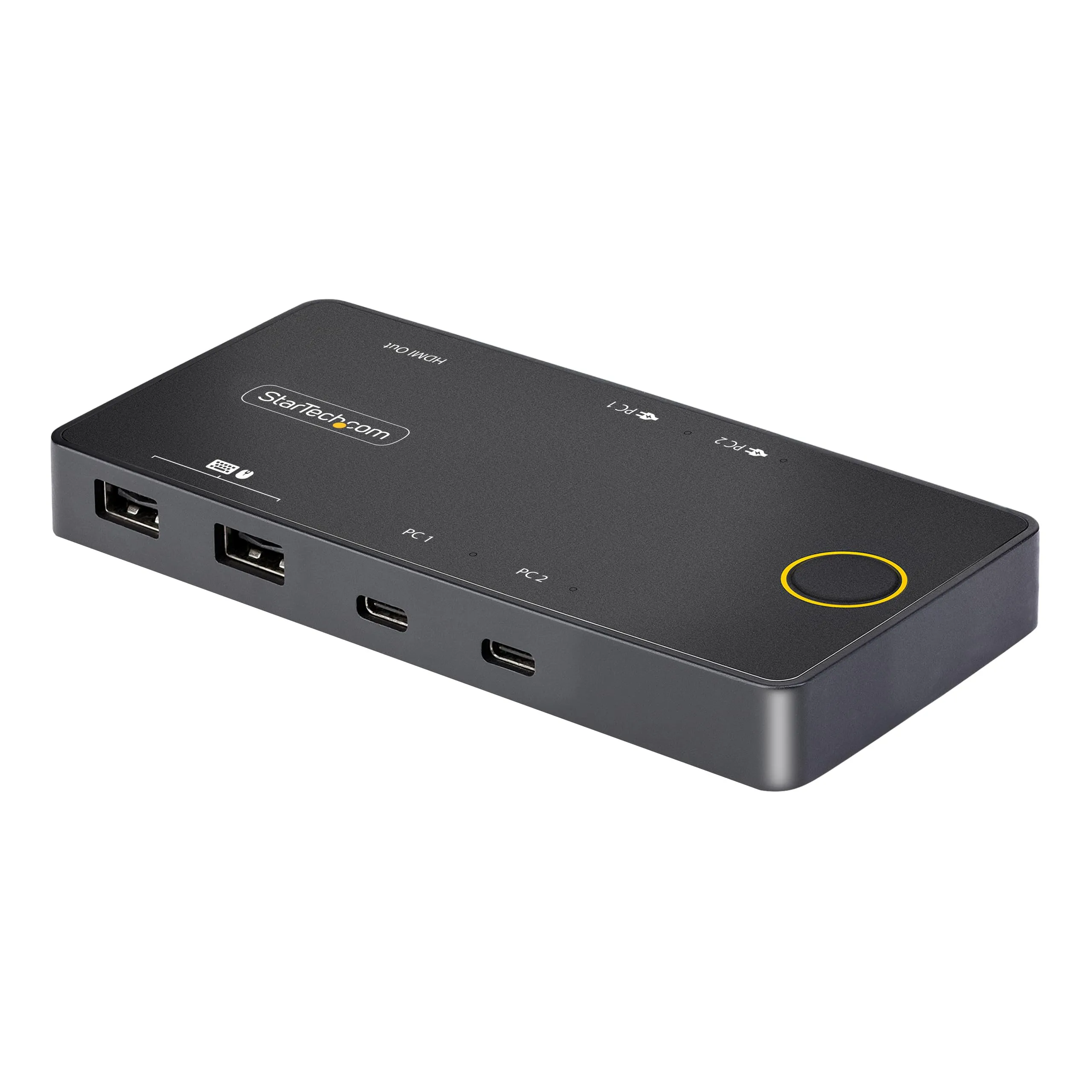 STARTECH C2-H46-UC2-PD-KVM — 2-PORT USB-C KVM SWITCH, SINGLE-4K 60HZ HDMI MONITOR, DUAL-100W POWER DELIVERY P