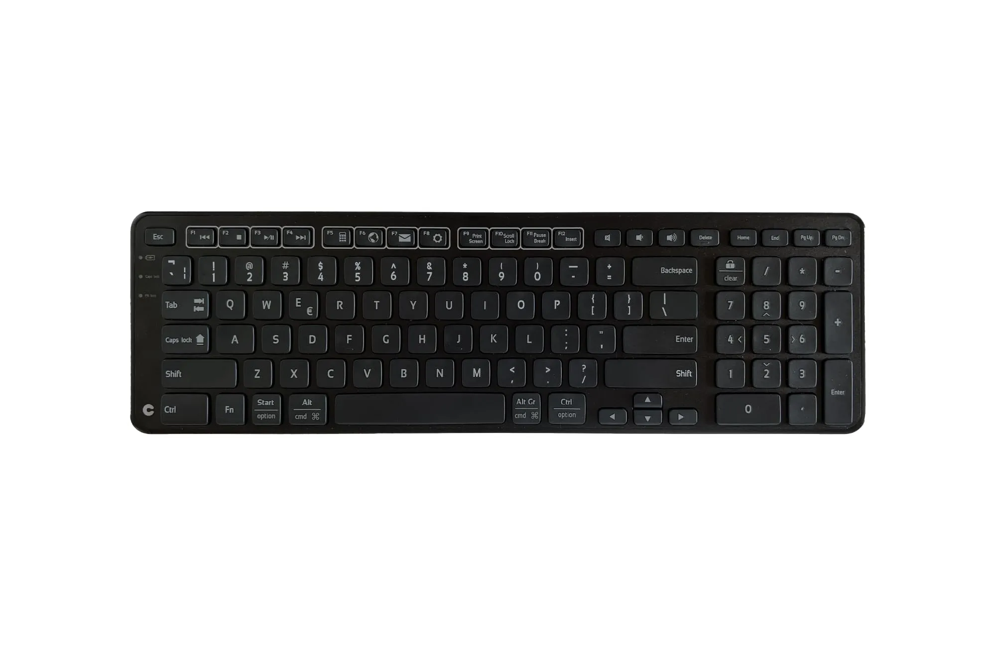 Contour Design 102104 - Wireless Balance Keyboard - Sleek Black Design