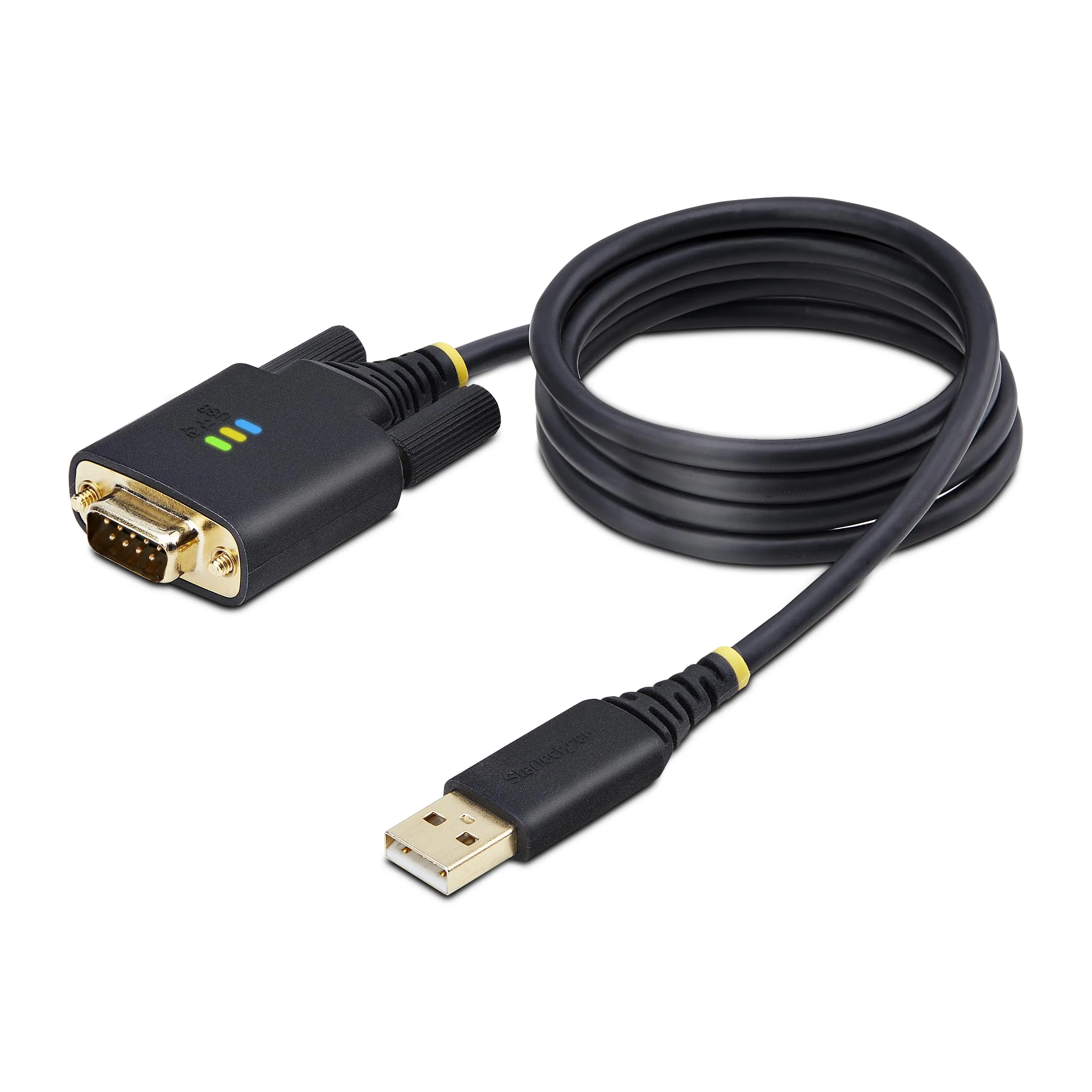 STARTECH 1P3FFCB-USB-SERIAL — 3FT (1M) USB TO SERIAL ADAPTER CABLE, COM RETENTION, INTERCHANGEABLE SCREWS/NUTS
