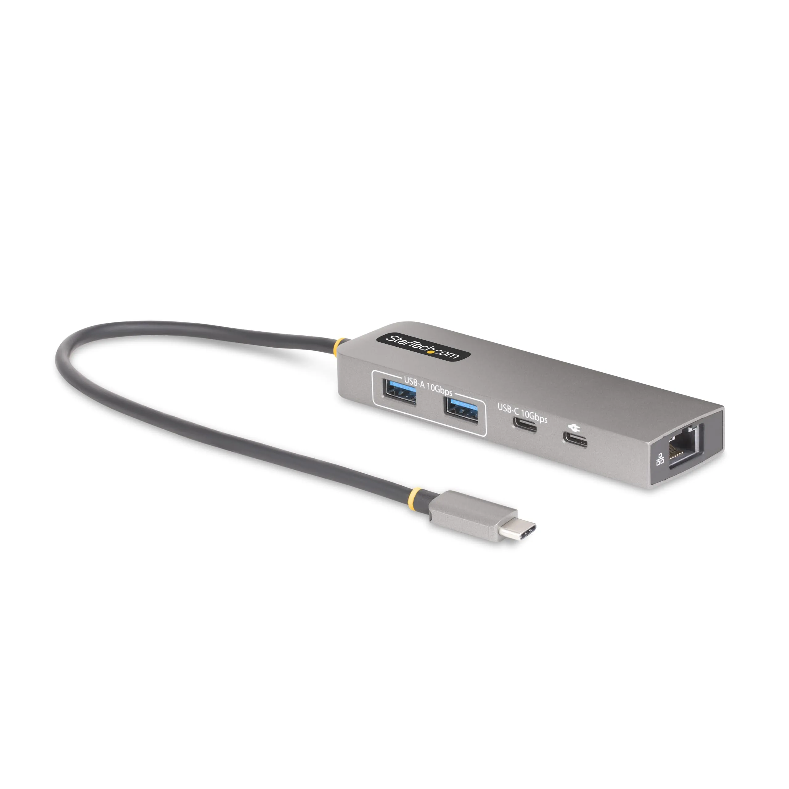 STARTECH 10G2A1C25EPD-USB-HUB — 3-PORT USB-C HUB WITH 2.5 GBPS ETHERNET AND 100W POWER DELIVERY PASS-THROUGH POR