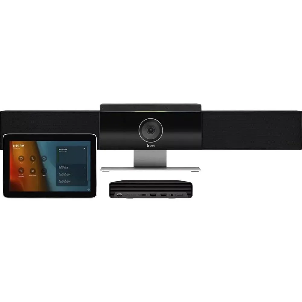 HP 9C992AA — POLY STUDIO MEDIUM ROOM KIT FOR MS TEAMS: STUDIO USB VIDEO BAR WITH GC8 (ABA)