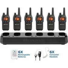 MIDLAND MRO LXT600BBX6 — Midland Radio FRS Business Radio Bundle - 36 Radio Channels - Silent Operation - AAA - Nickel Metal Hydride (NiMH) - Black - 1 Each