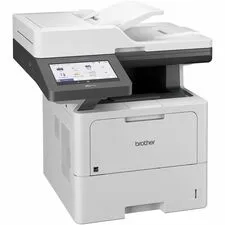 Brother BRT MFCL6810DW — Brother MFC-L6810DW Enterprise Monochrome Laser All-in-One Printer with Low-cost Printing, Large Paper Capacity, Wireless Networking, Advanced Security Features, and Duplex Print, Scan, and Copy - Copier/Fax/Printer/Scanner - 52 ppm Mono Print - 1200 x 1200 dpi Print - Automatic Duplex Print - 1 x Input Tray 520 Sheet, 1 x Automatic Document Feeder 80 Sheet, 1 x Multipurpose Tray 100 Sheet, 1x Output Bin 250 Sheet - 7.0" LCD Touchscreen - 1200 x 1200 dpi Optical Scan - Gigabit Ethernet - Wi