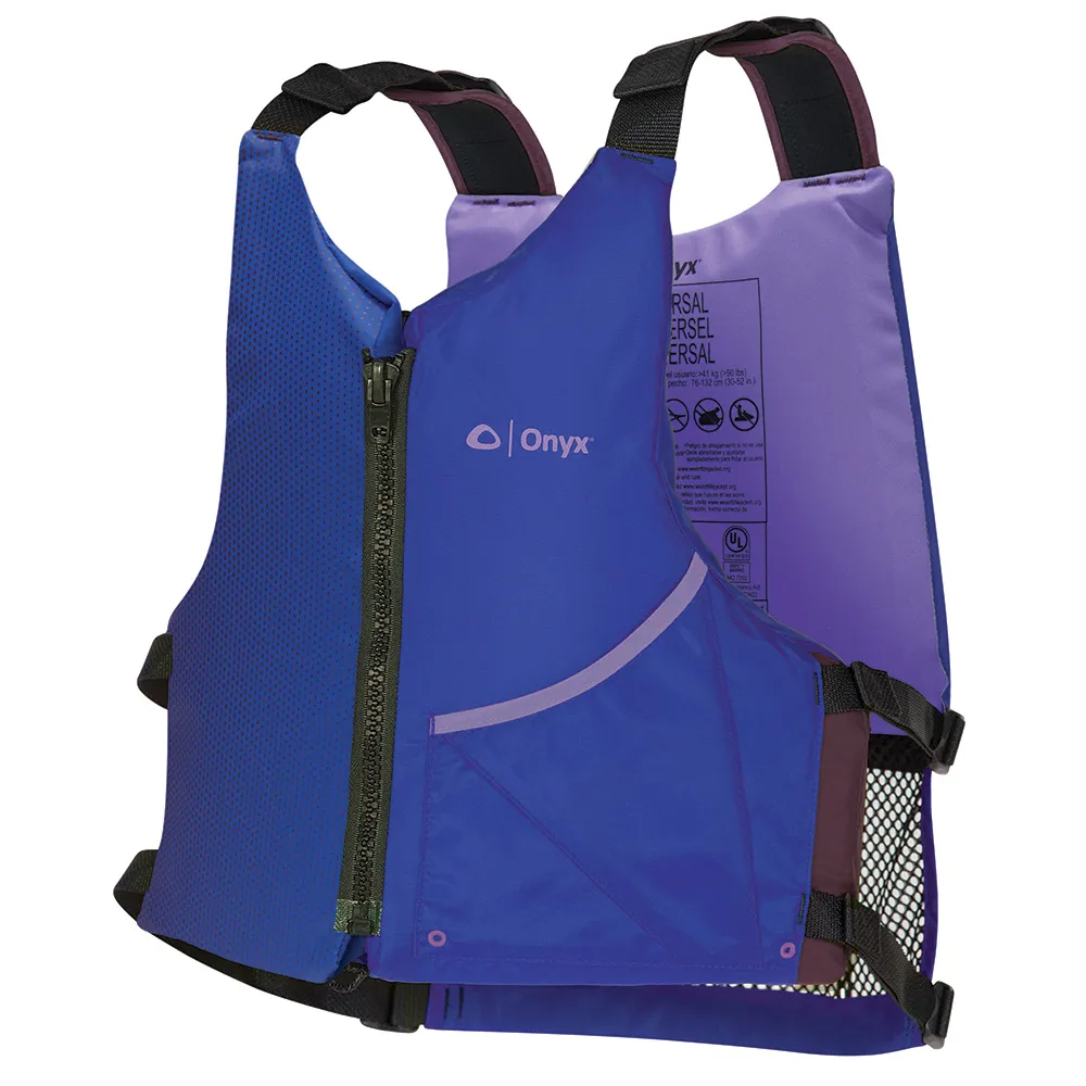Onyx Outdoor 121900-600-004-24 - Onyx Universal Paddle PFD - Adult Life Jacket - BluePurple
