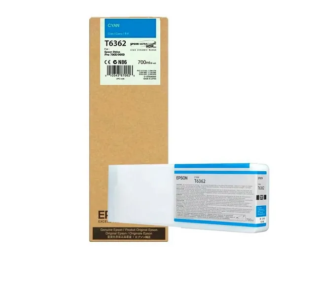 EPSON T636200 — Epson T6362 UltraChrome Hdr Ink Cartridge 700ml Cyan T636200