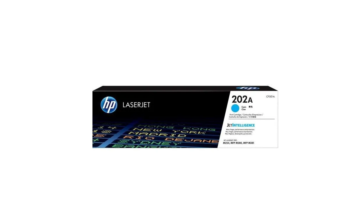 HP HEWCF501A — HP 202A Cyan LaserJet Toner Cartridge CF501A