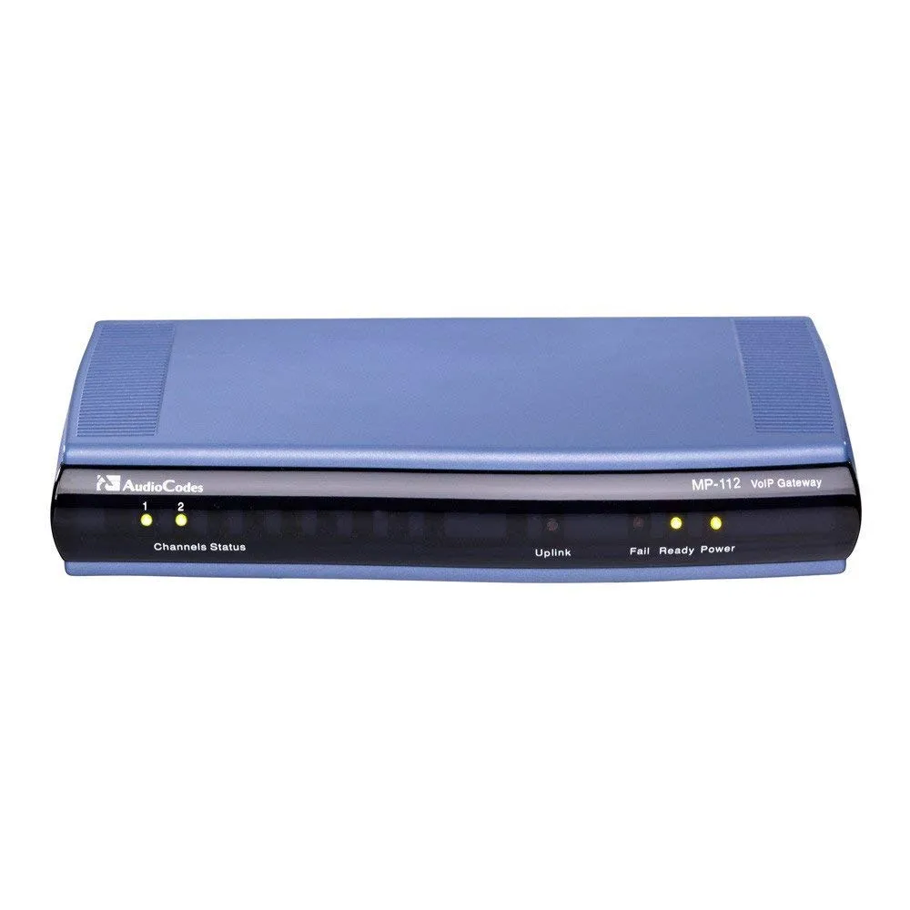 Audiocodes MP112/2S/SIP/CER — Mediapack 112 Analog VoIP Gateway - Advanced Connectivity