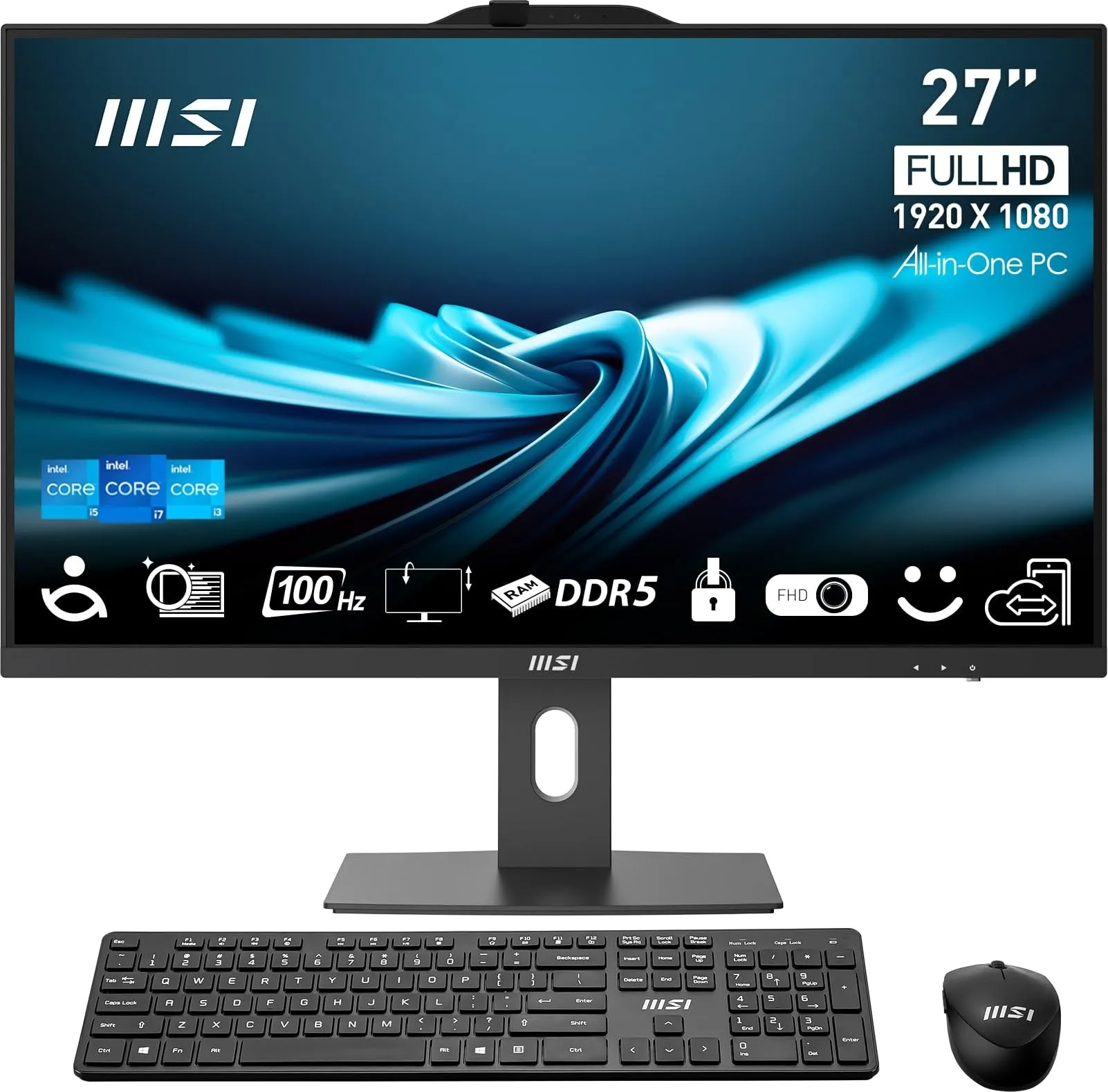 MSI PAP27214M603 — MSI PRO AP272P 27" All-in-One PC - Intel i5/8GB/1TB SSD
